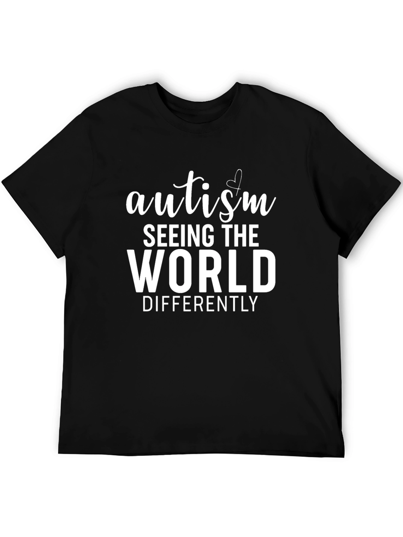 Autism Seeing the World Differently Black T-Shirt