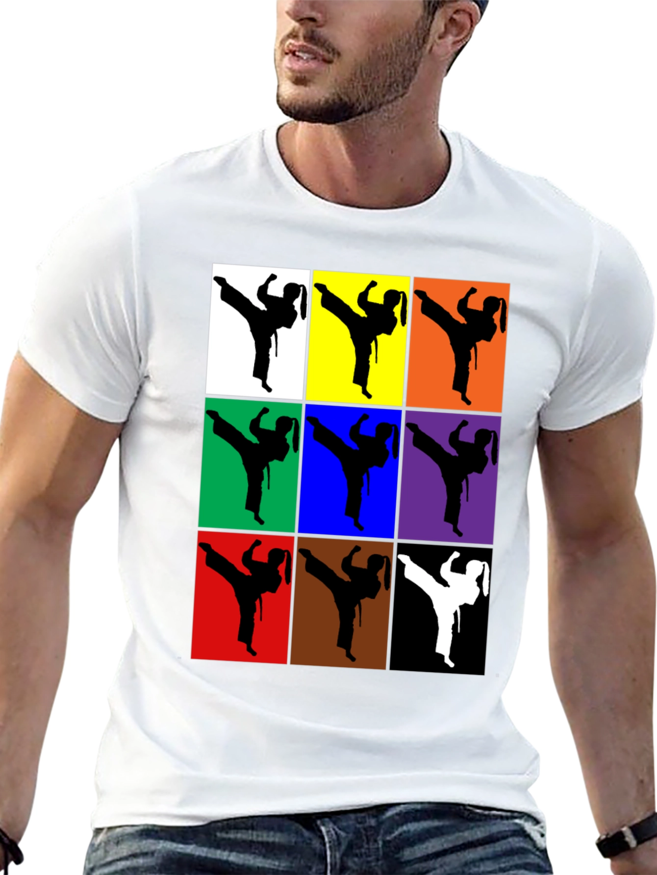 Karate Silhouette T-Shirt - Martial Arts Graphic Tee
