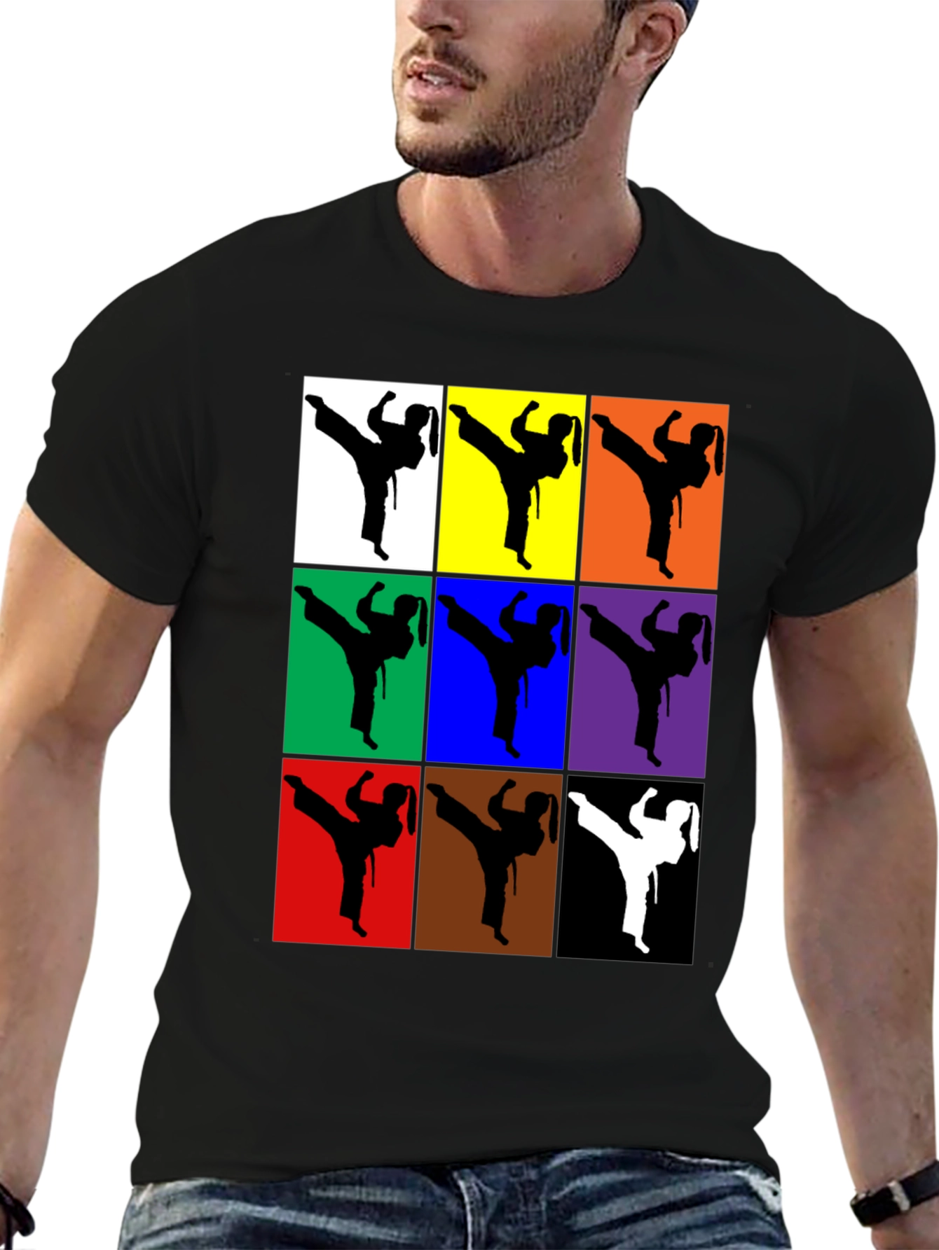 Karate Silhouette T-Shirt - Martial Arts Graphic Tee