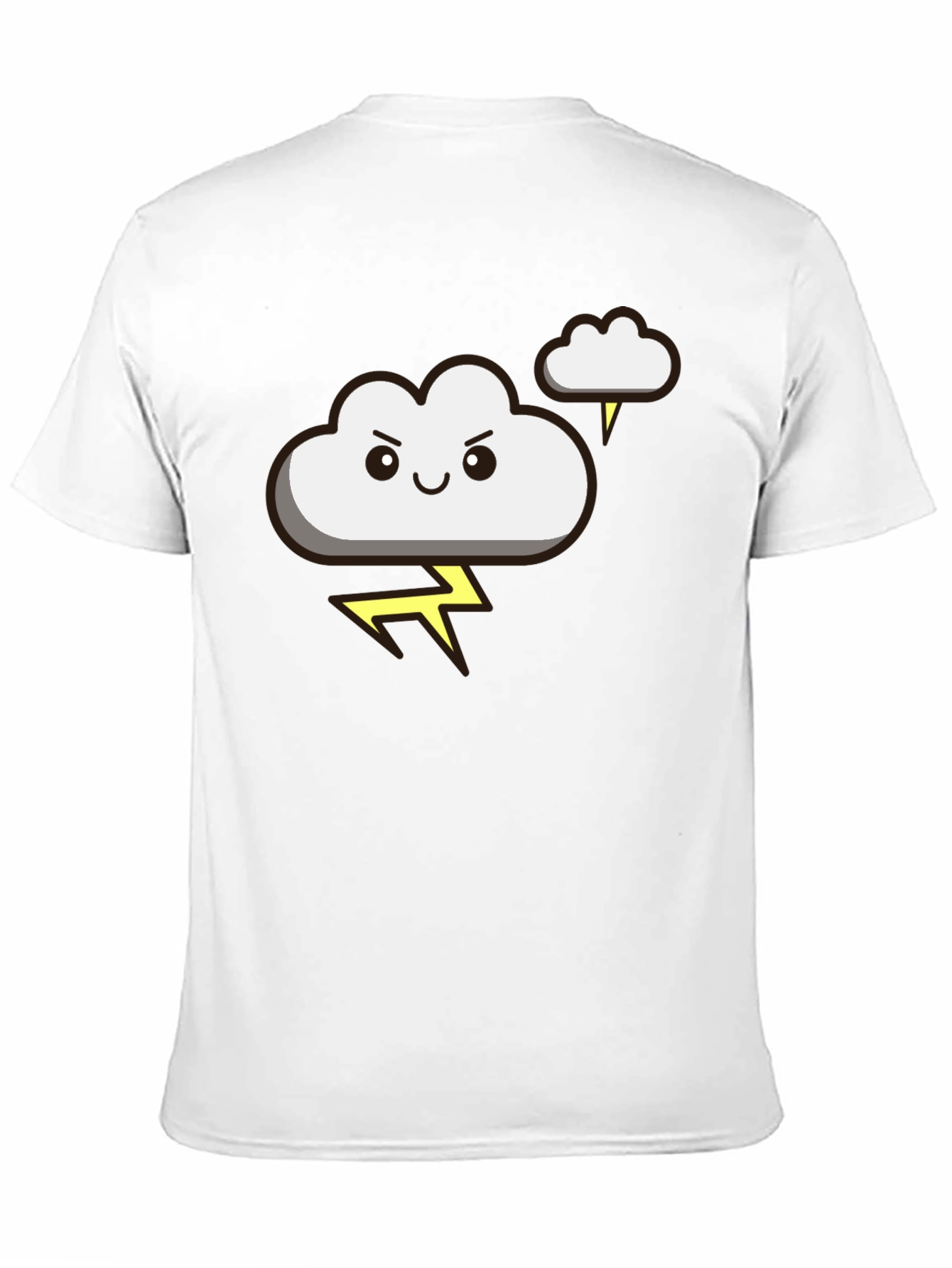 Storm Cloud Graphic T-Shirt - Black Cotton Tee