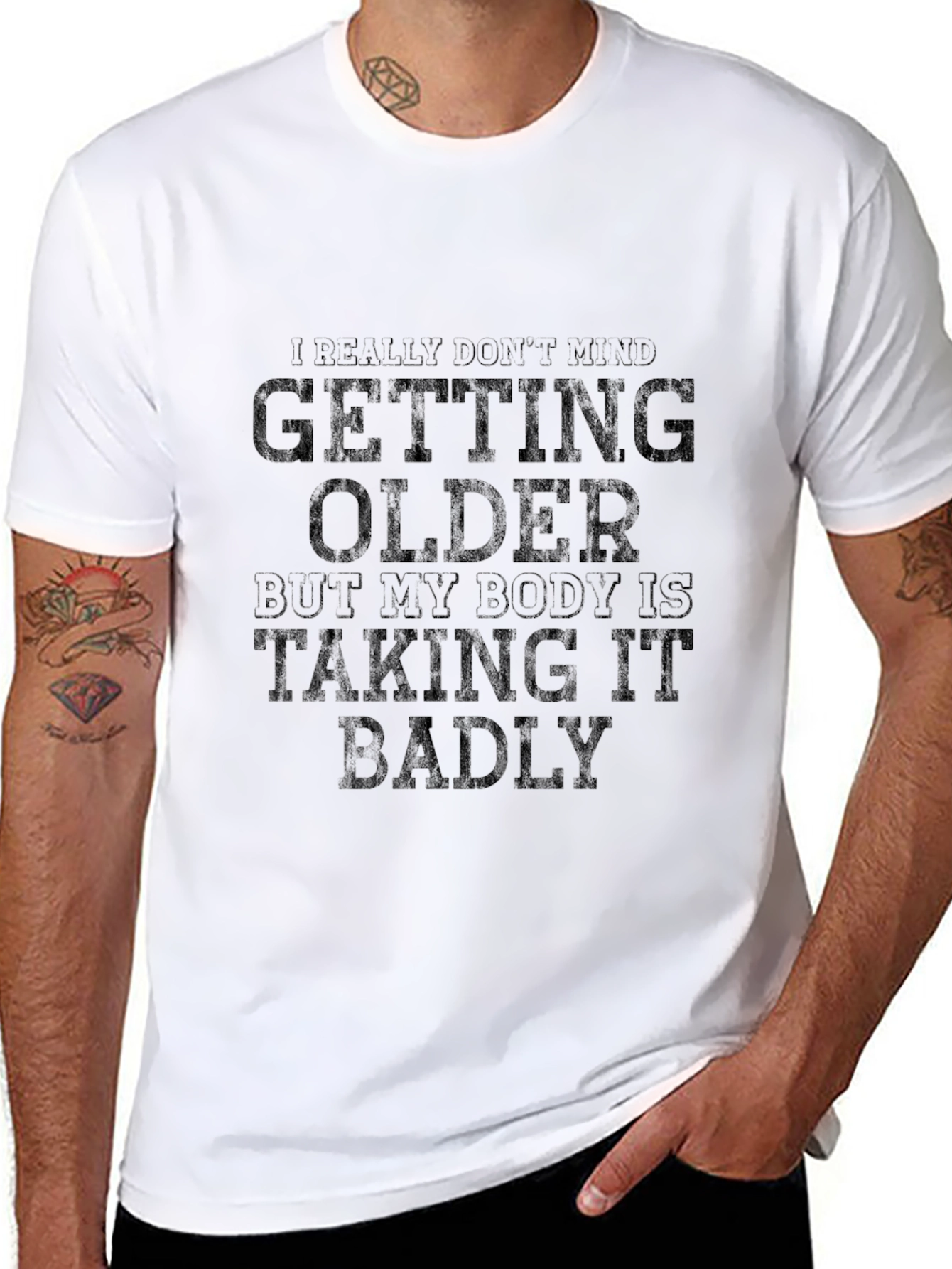 Humorous Getting Older Black T-Shirt