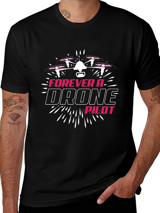 Forever a Drone Pilot Black T-Shirt