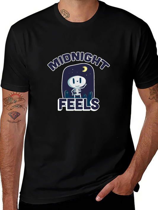 Midnight Feels Black Graphic Tee