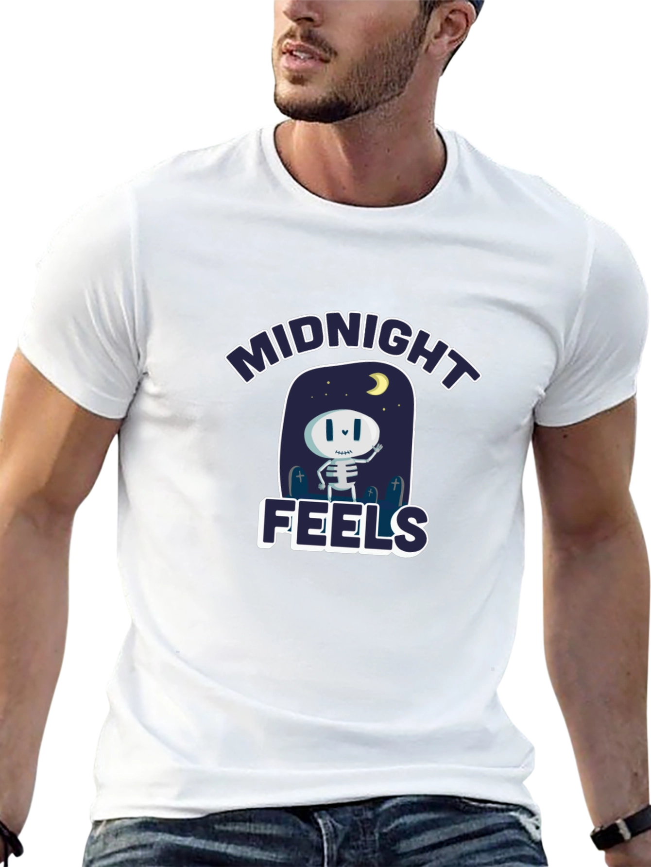 Midnight Feels Black Graphic Tee