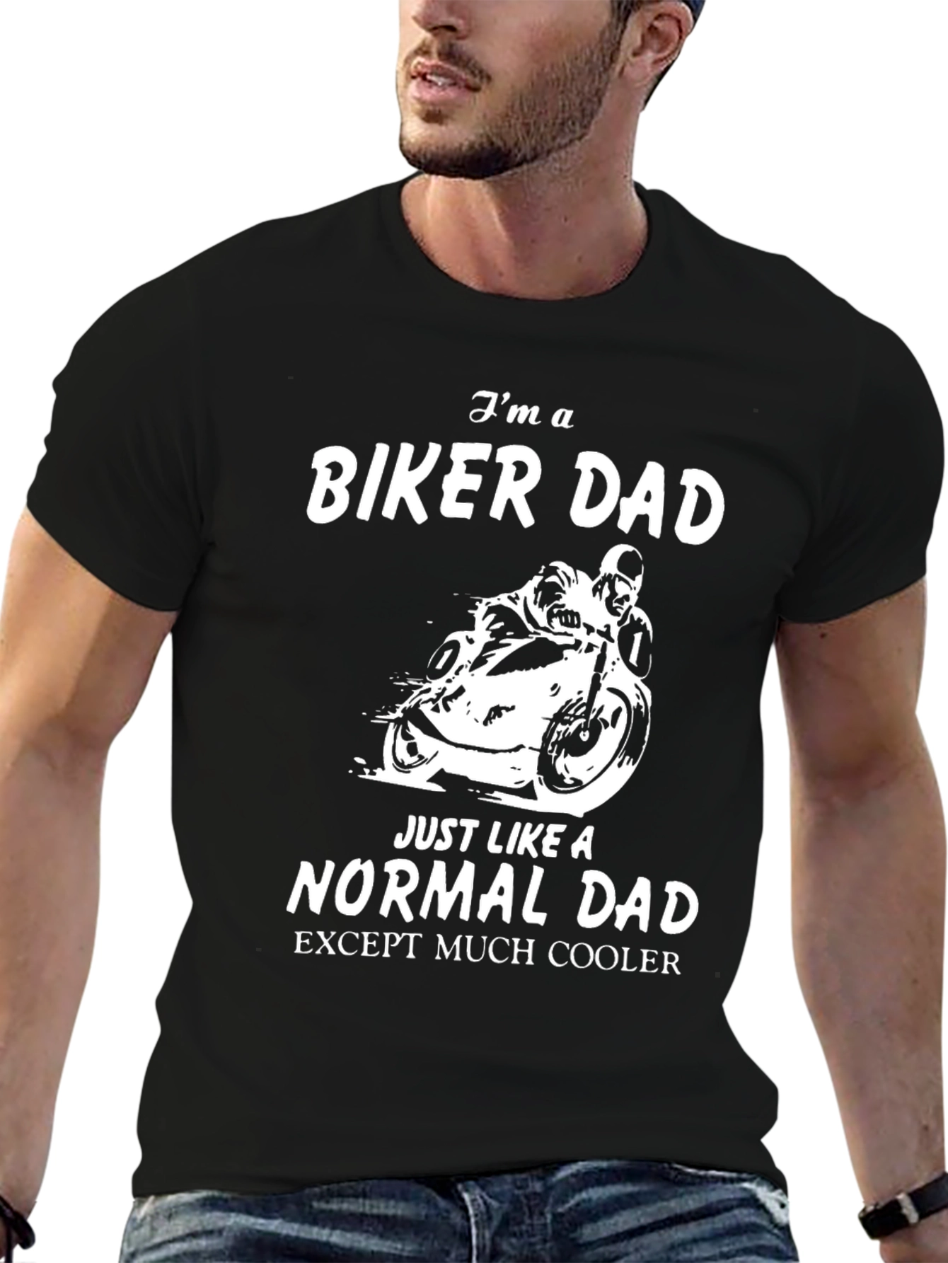 Biker Dad T-Shirt - Motorcycle Lover Tee