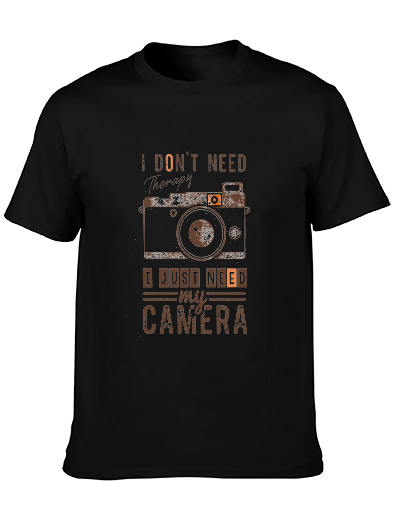 I Dont Need Therapy Camera Graphic Tee