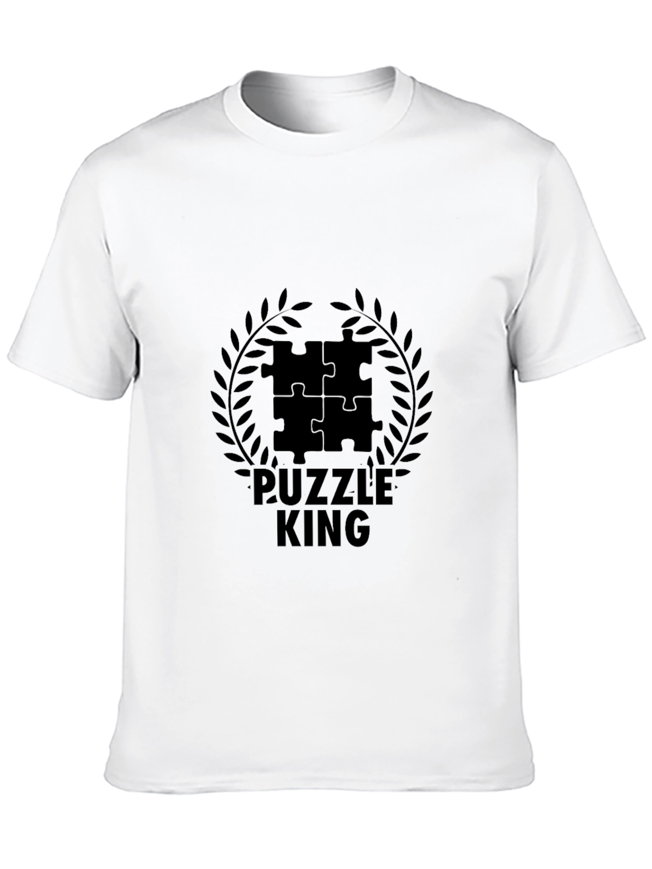 Puzzle King Black Graphic Tee
