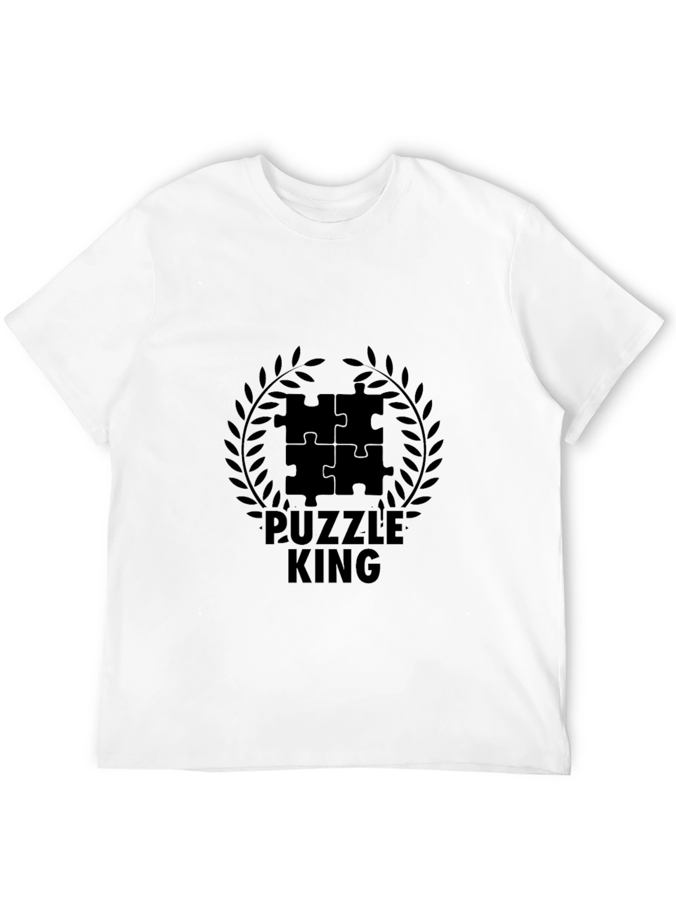 Puzzle King Black Graphic Tee