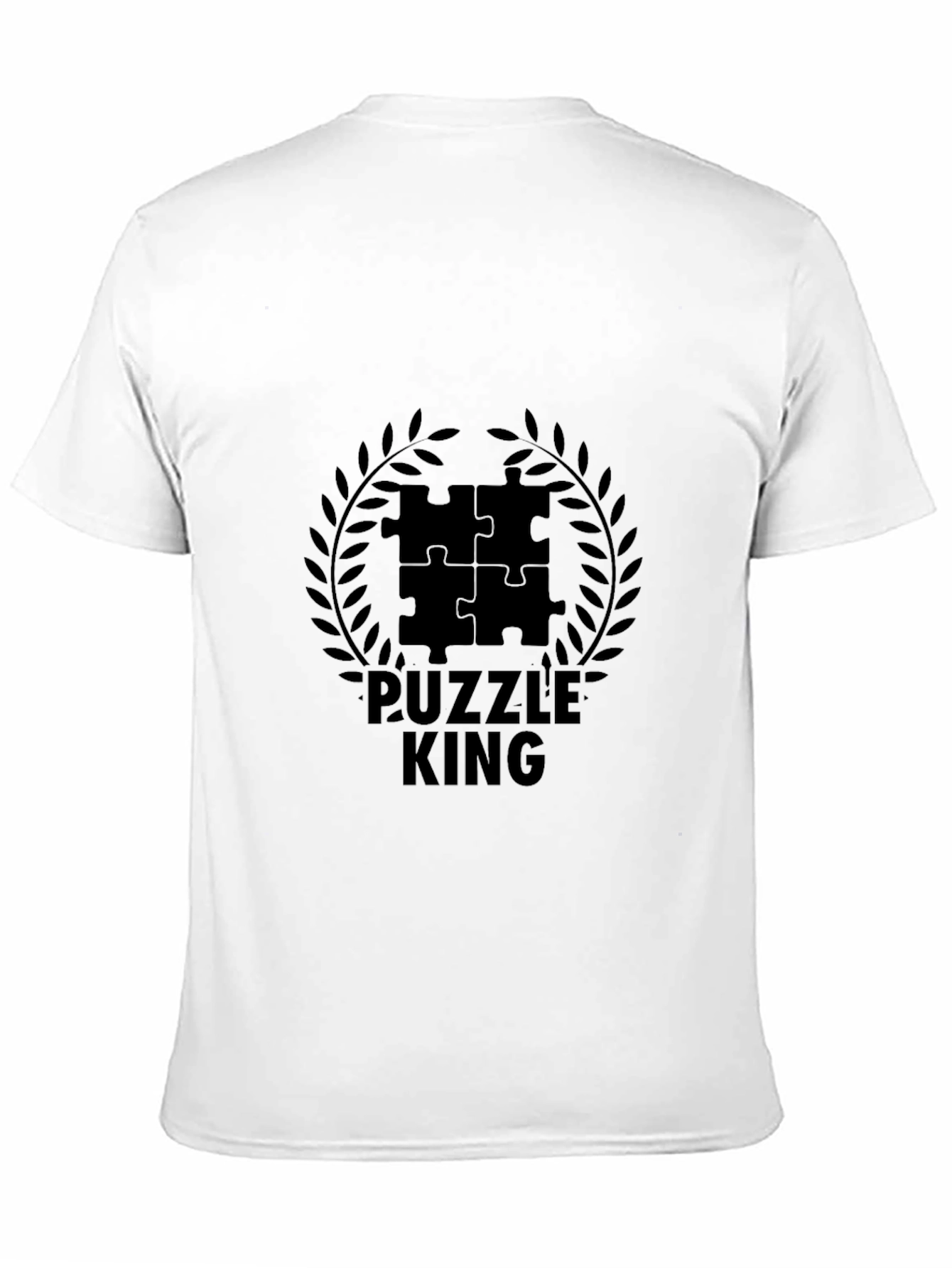 Puzzle King Black Graphic Tee