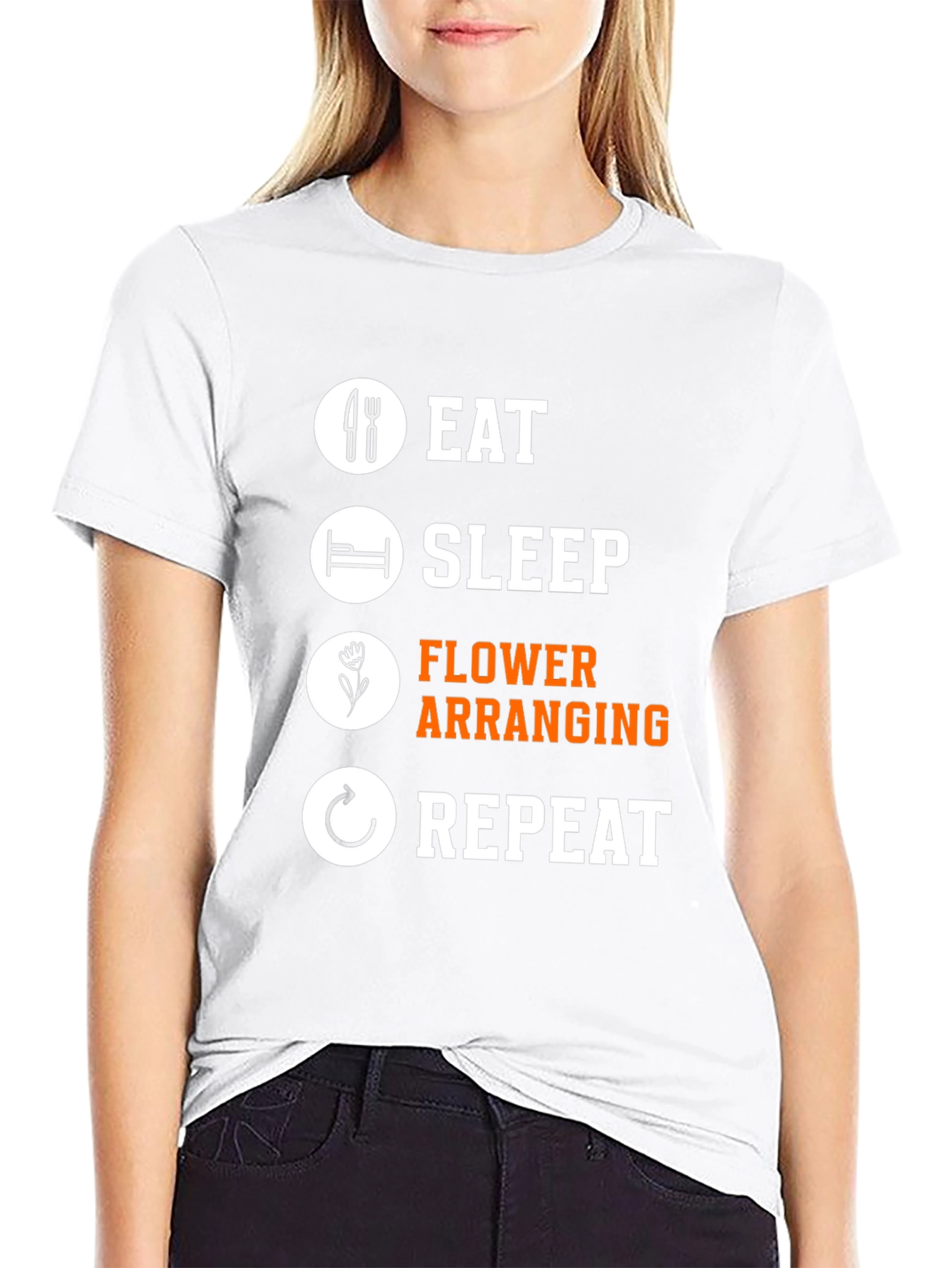 Eat Sleep Flower Arranging Repeat T-Shirt