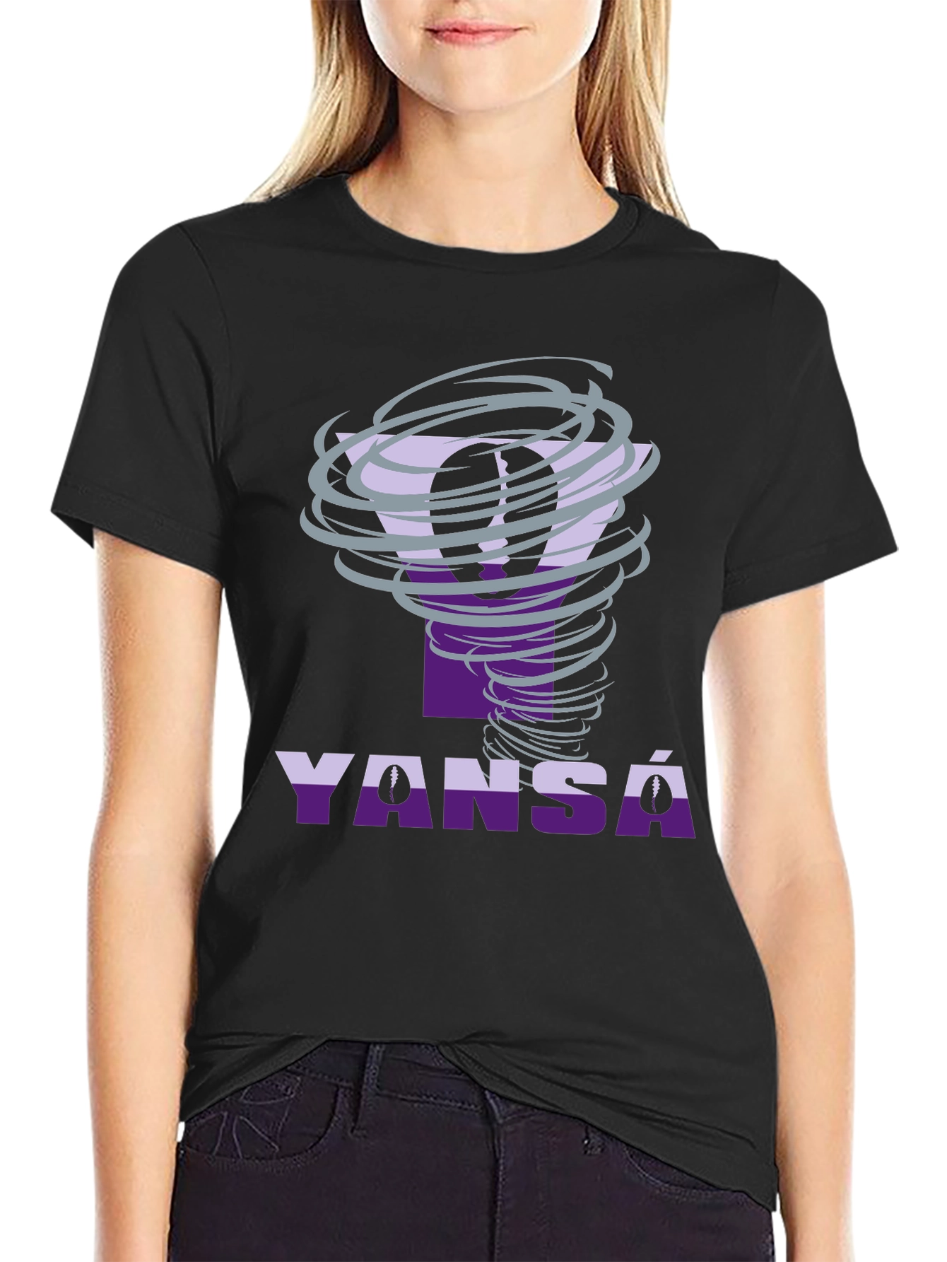 Yansa Tornado Graphic Tee - Unique Design