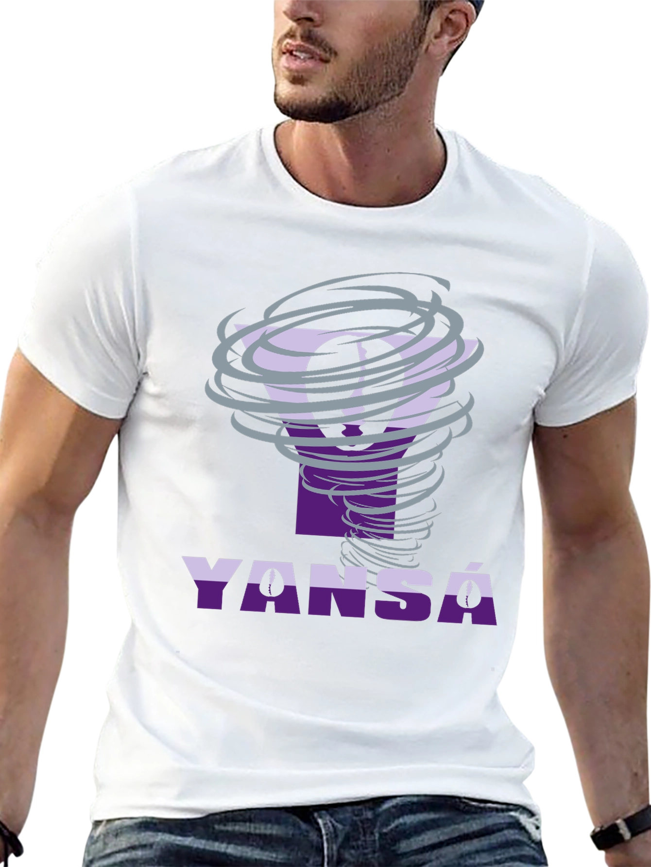 Yansa Tornado Graphic Tee - Unique Design
