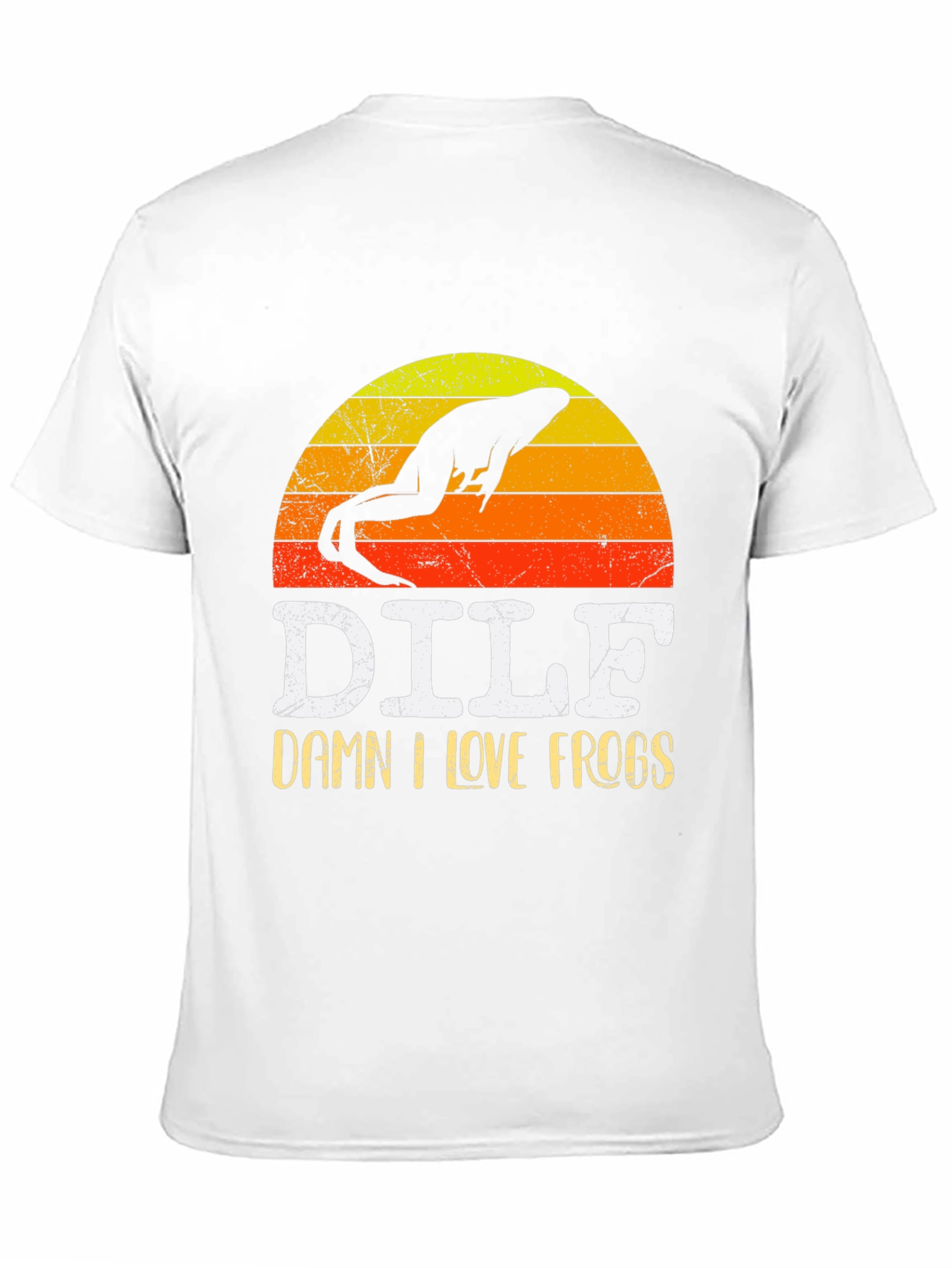 DILF Damn I Love Frogs Graphic Tee Shirt