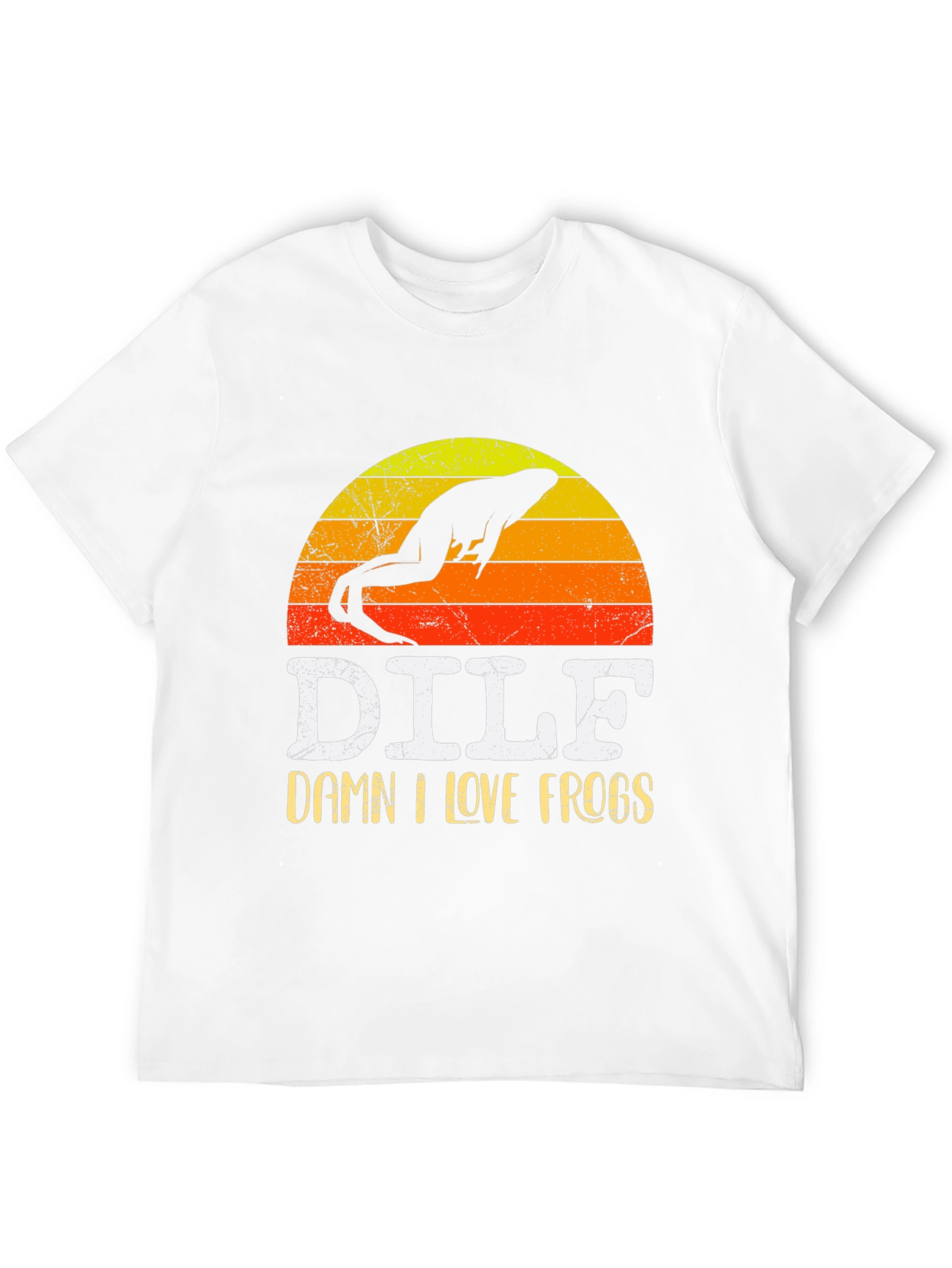 DILF Damn I Love Frogs Graphic Tee Shirt