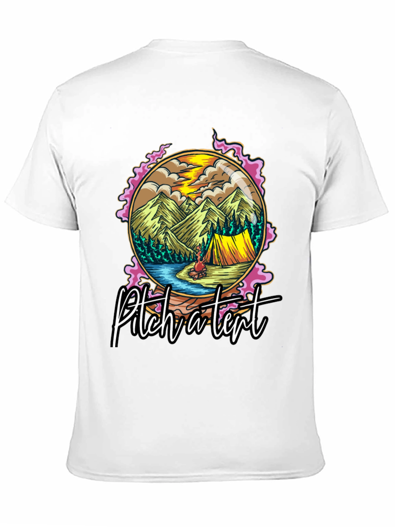Pitch a Tent Graphic Tee - Camping Adventure T-Shirt