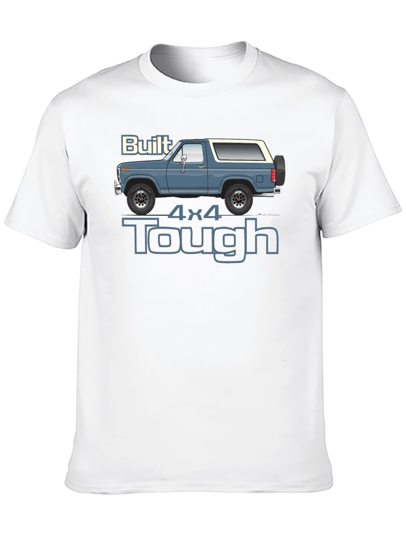 Built 4x4 Tough Graphic Tee - Bronco Truck Shirt