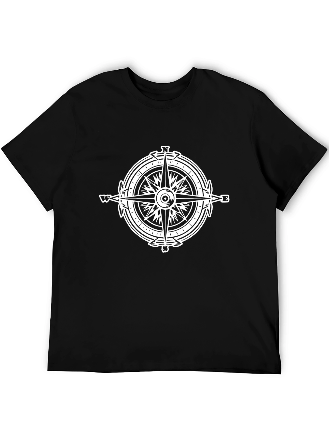Compass Graphic Black T-Shirt