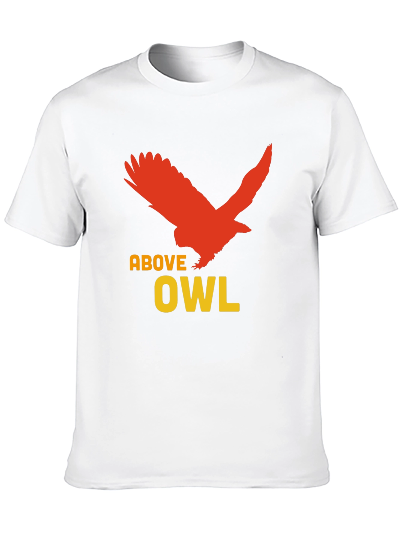 Above Owl Graphic Tee - Unique Bird Design
