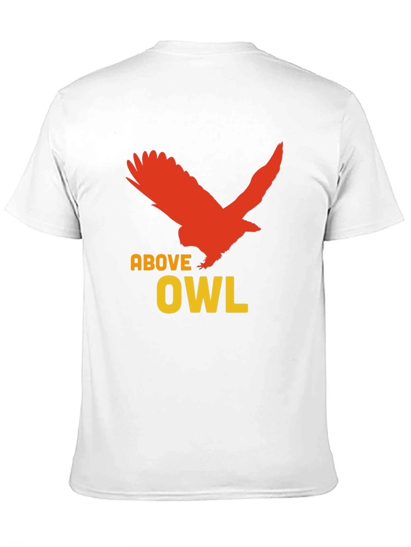 Above Owl Graphic Tee - Unique Bird Design