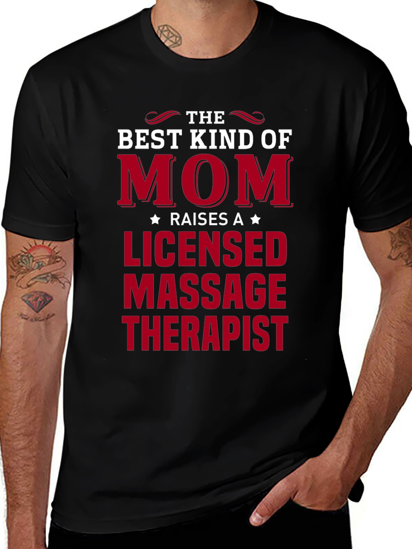 Best Kind of Mom Licensed Massage Therapist T-Shirt