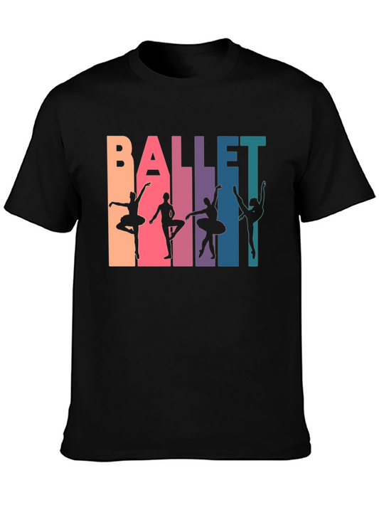 Ballet Dancer Graphic Tee - Mens Black T-Shirt