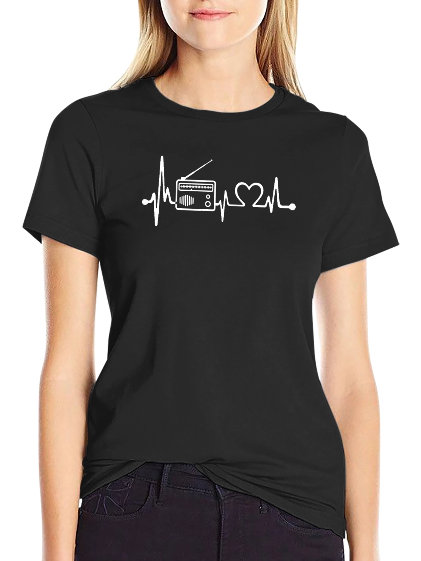 Radio Heartbeat T-Shirt - Music Lover Tee