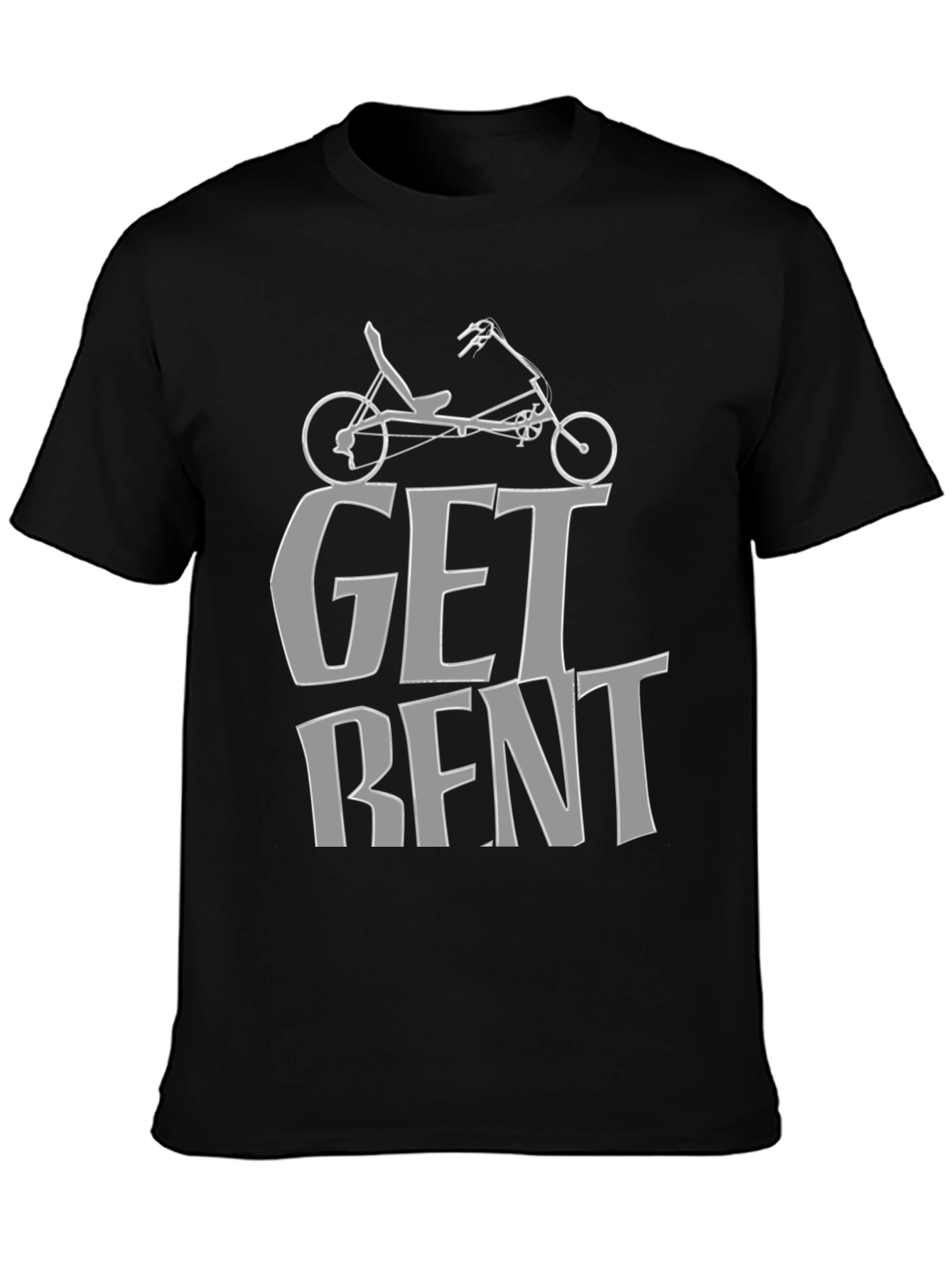 Get Bent Recumbent Bike T-Shirt - Cycling Enthusiast Tee