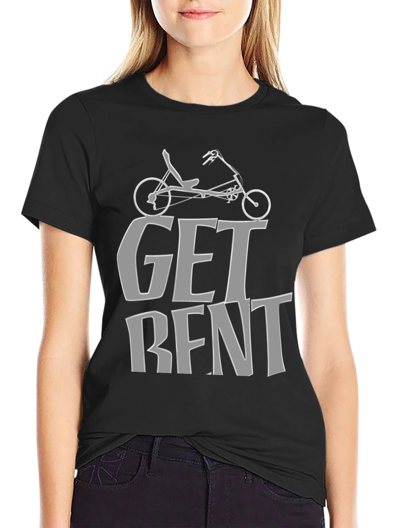 Get Bent Recumbent Bike T-Shirt - Cycling Enthusiast Tee