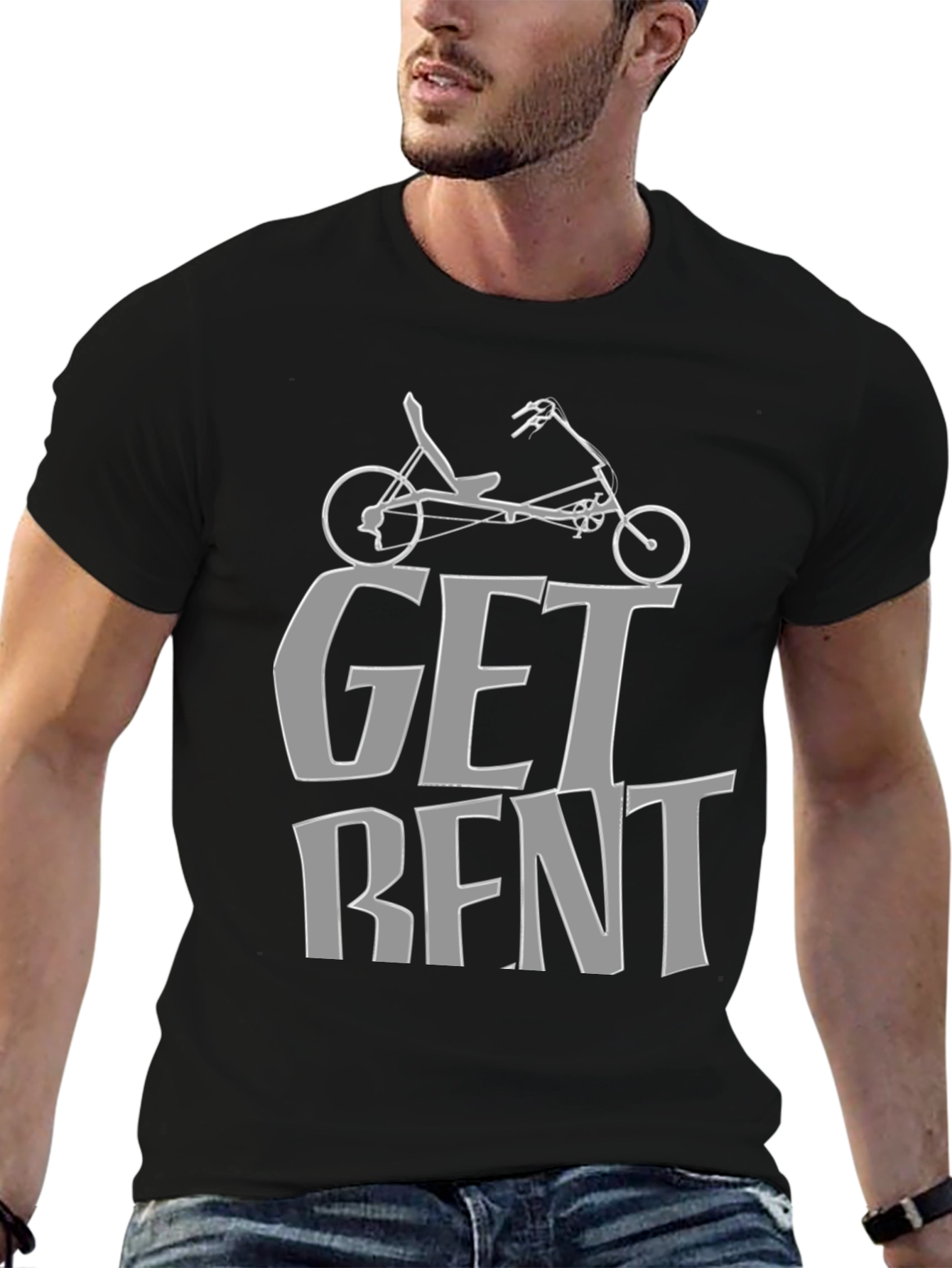Get Bent Recumbent Bike T-Shirt - Cycling Enthusiast Tee