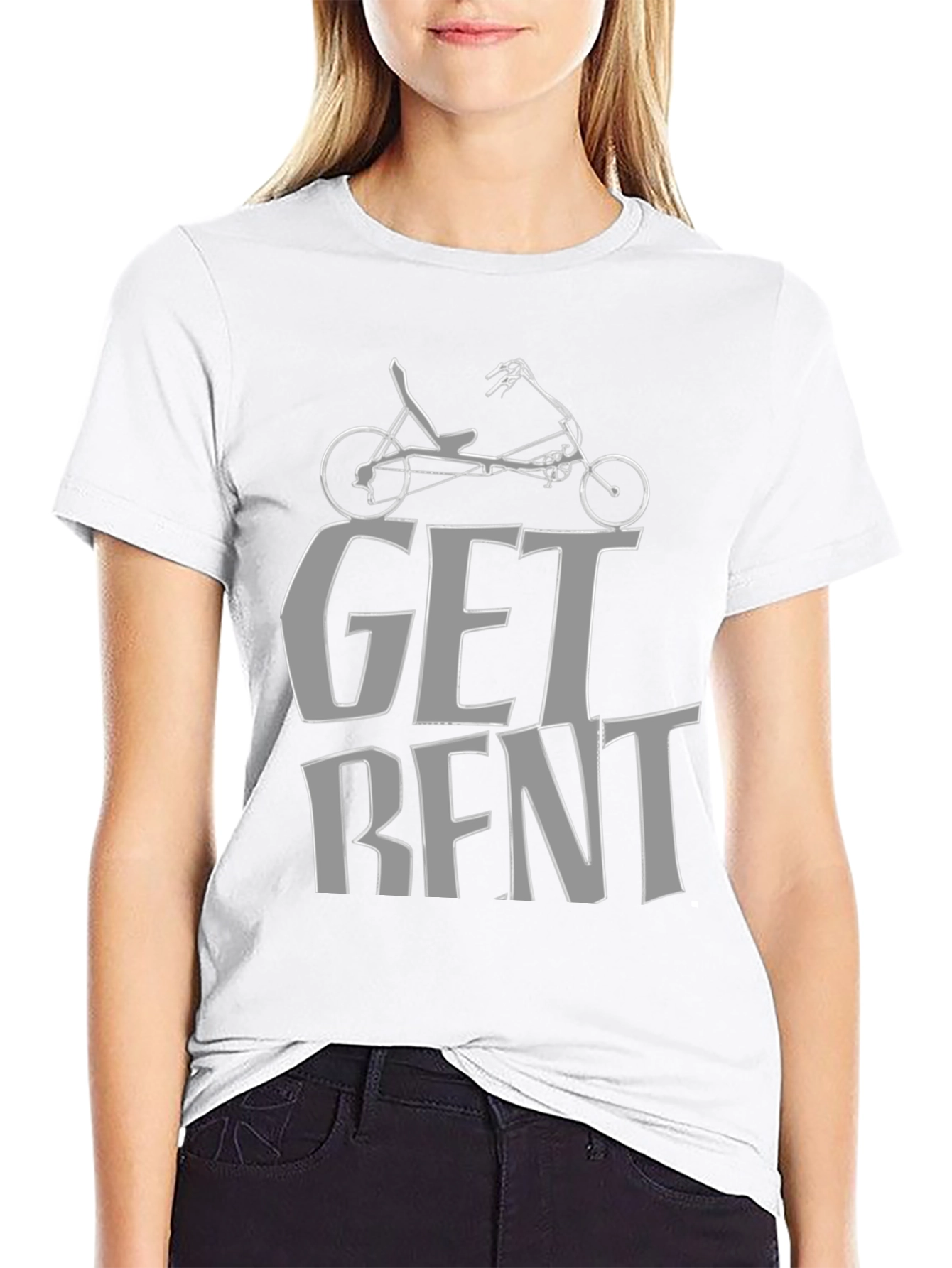 Get Bent Recumbent Bike T-Shirt - Cycling Enthusiast Tee