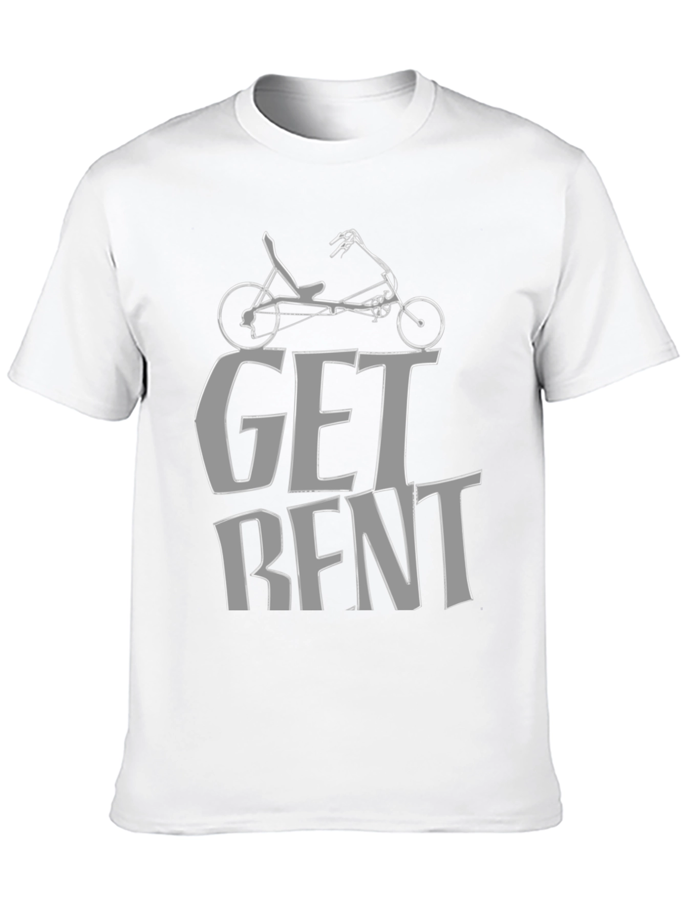 Get Bent Recumbent Bike T-Shirt - Cycling Enthusiast Tee