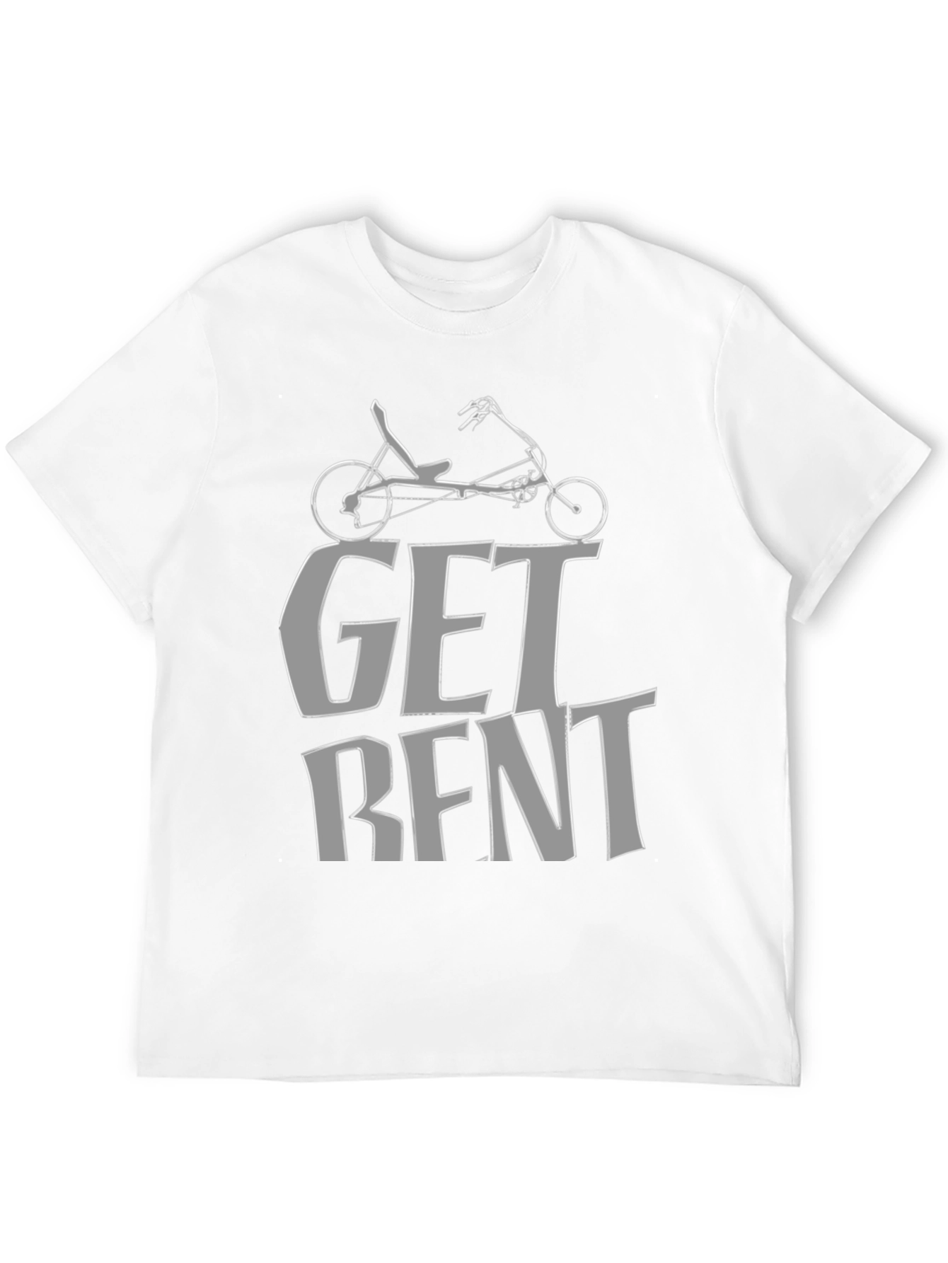 Get Bent Recumbent Bike T-Shirt - Cycling Enthusiast Tee