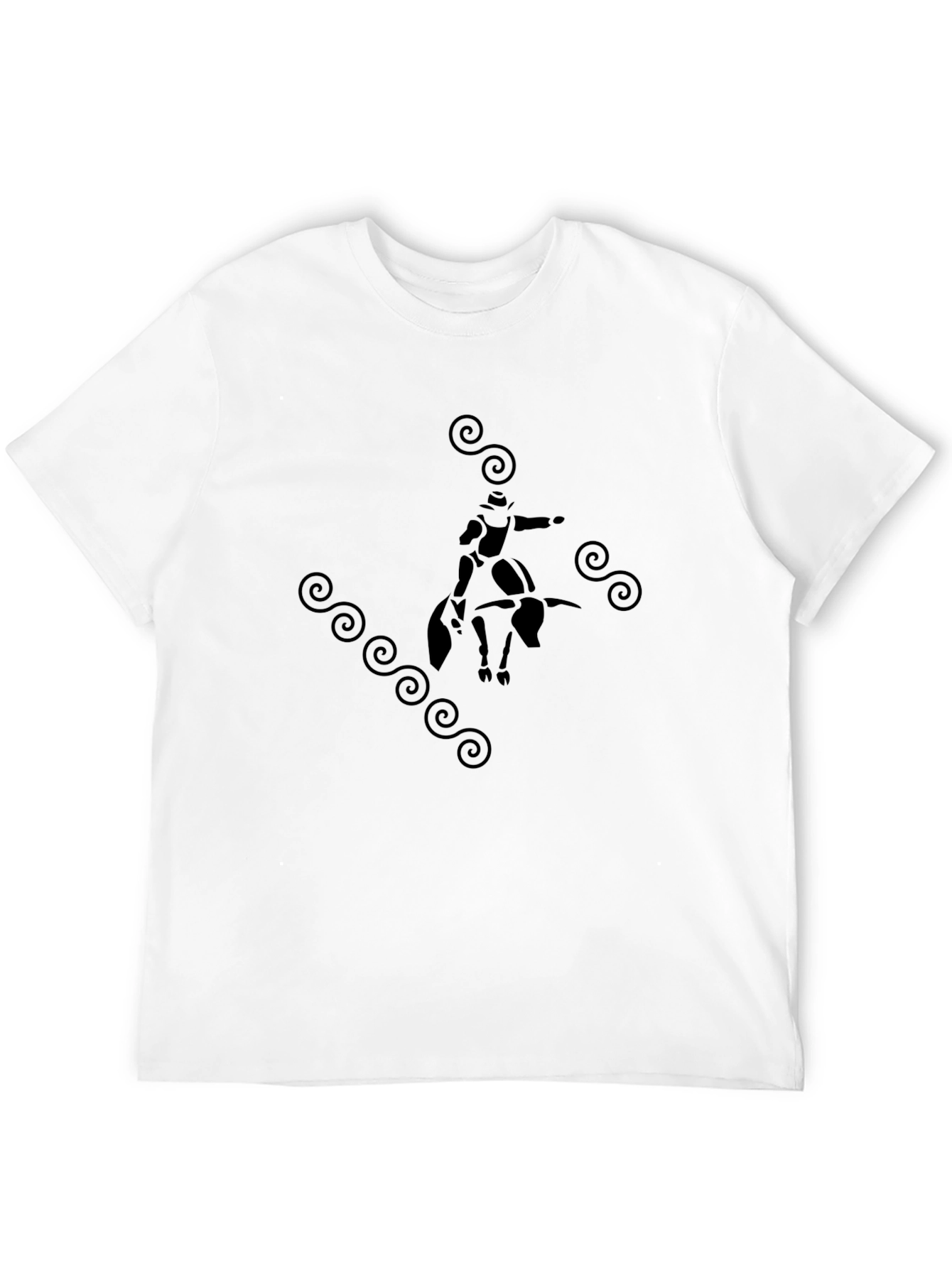 Rodeo Graphic Tee - Black Cotton T-Shirt