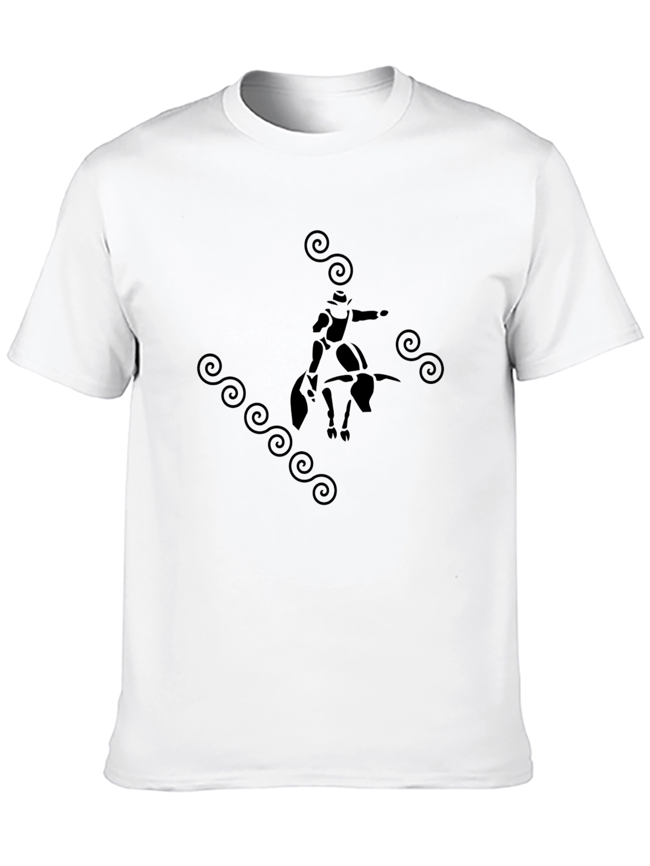 Rodeo Graphic Tee - Black Cotton T-Shirt