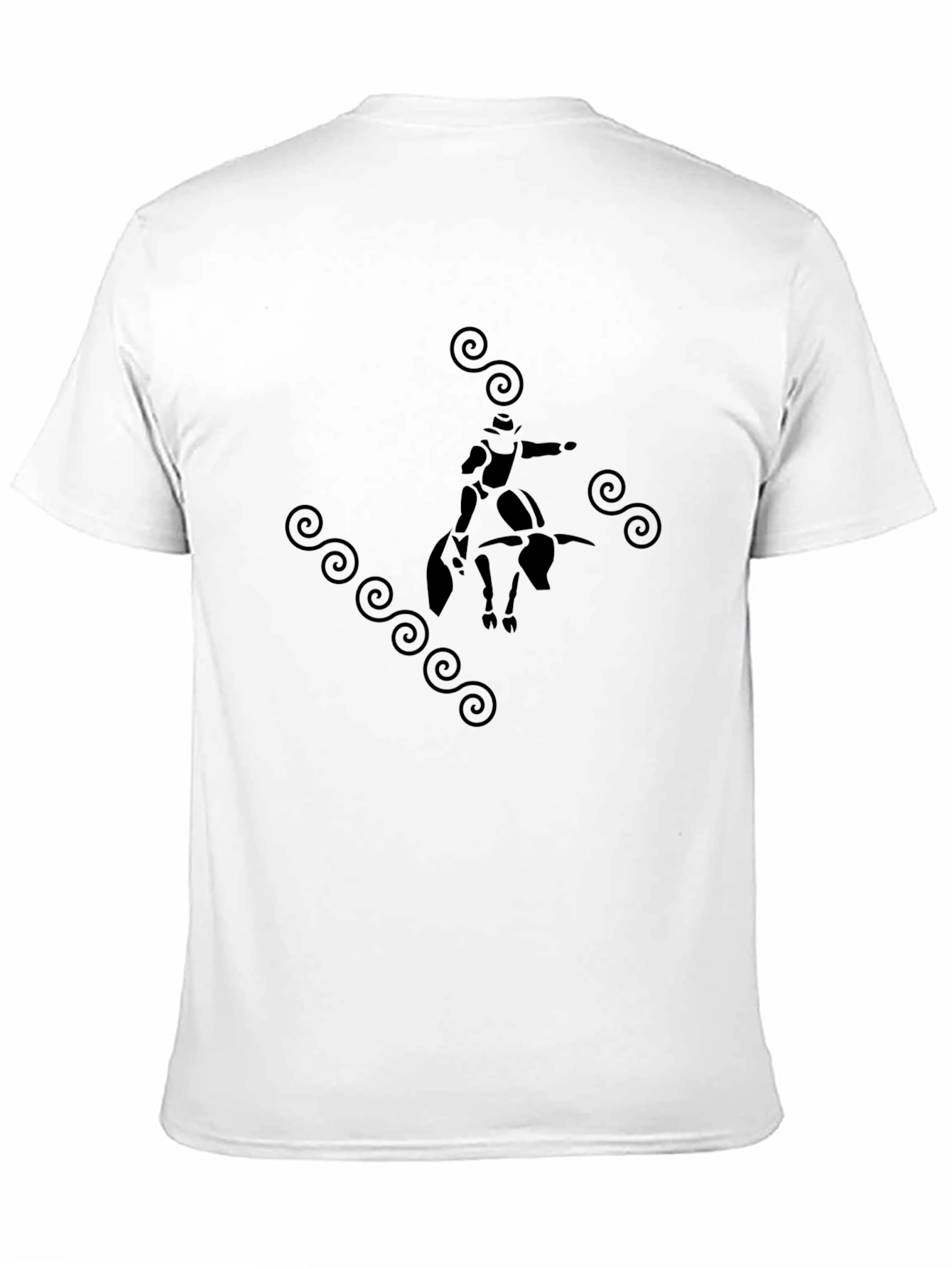 Rodeo Graphic Tee - Black Cotton T-Shirt