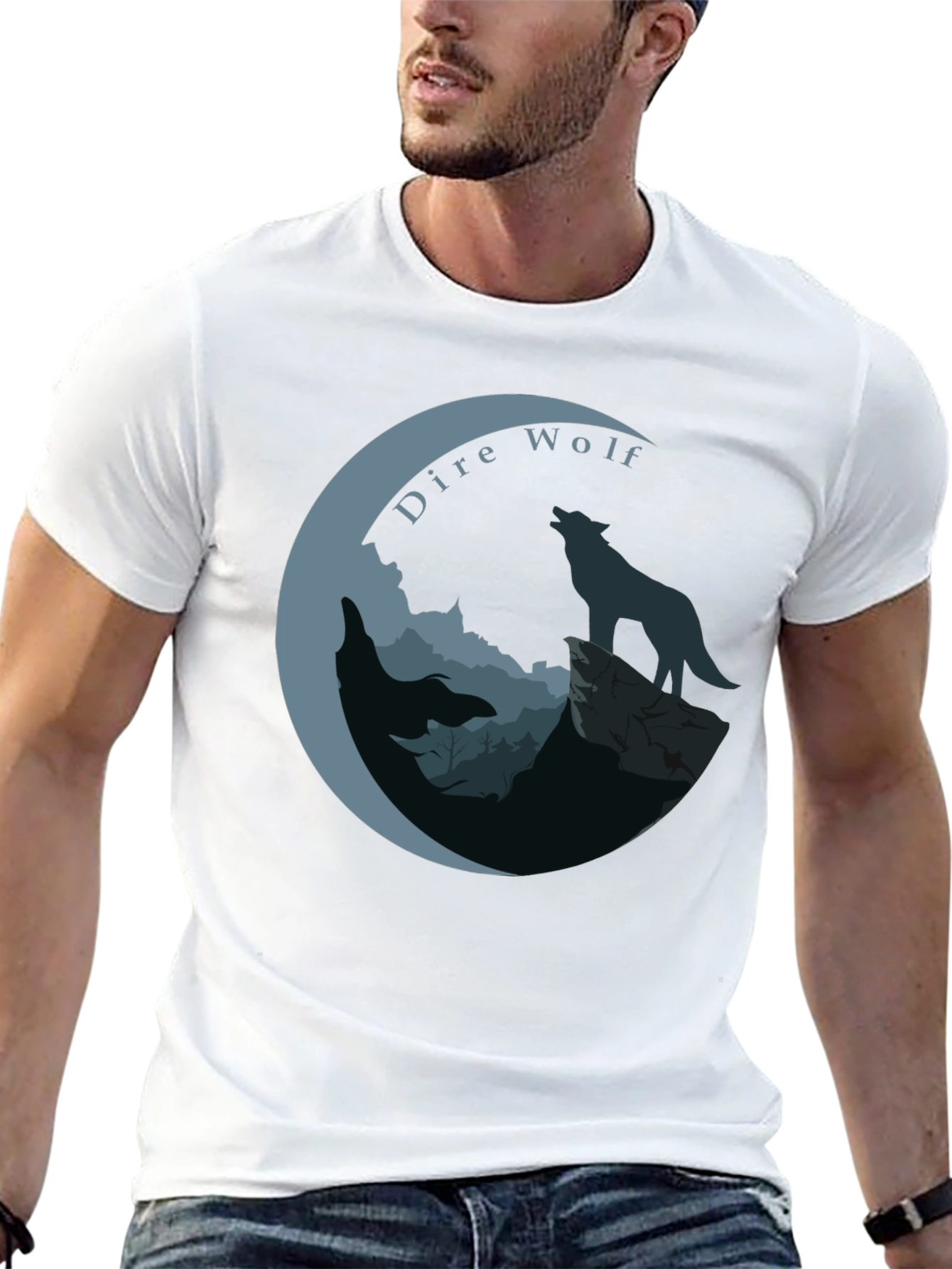Dire Wolf Graphic T-Shirt - Unique Design