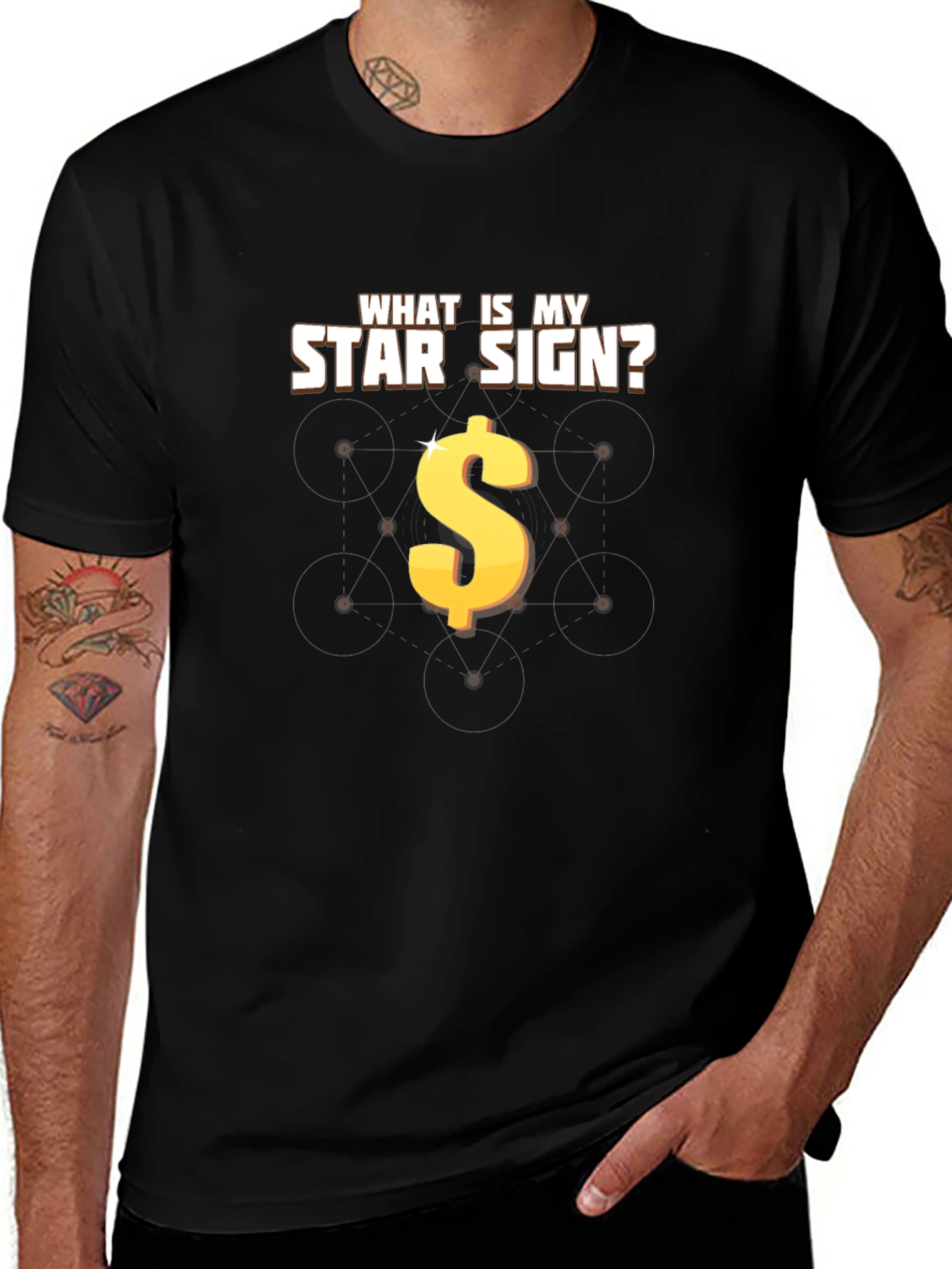 What Is My Star Sign? Dollar Sign T-Shirt