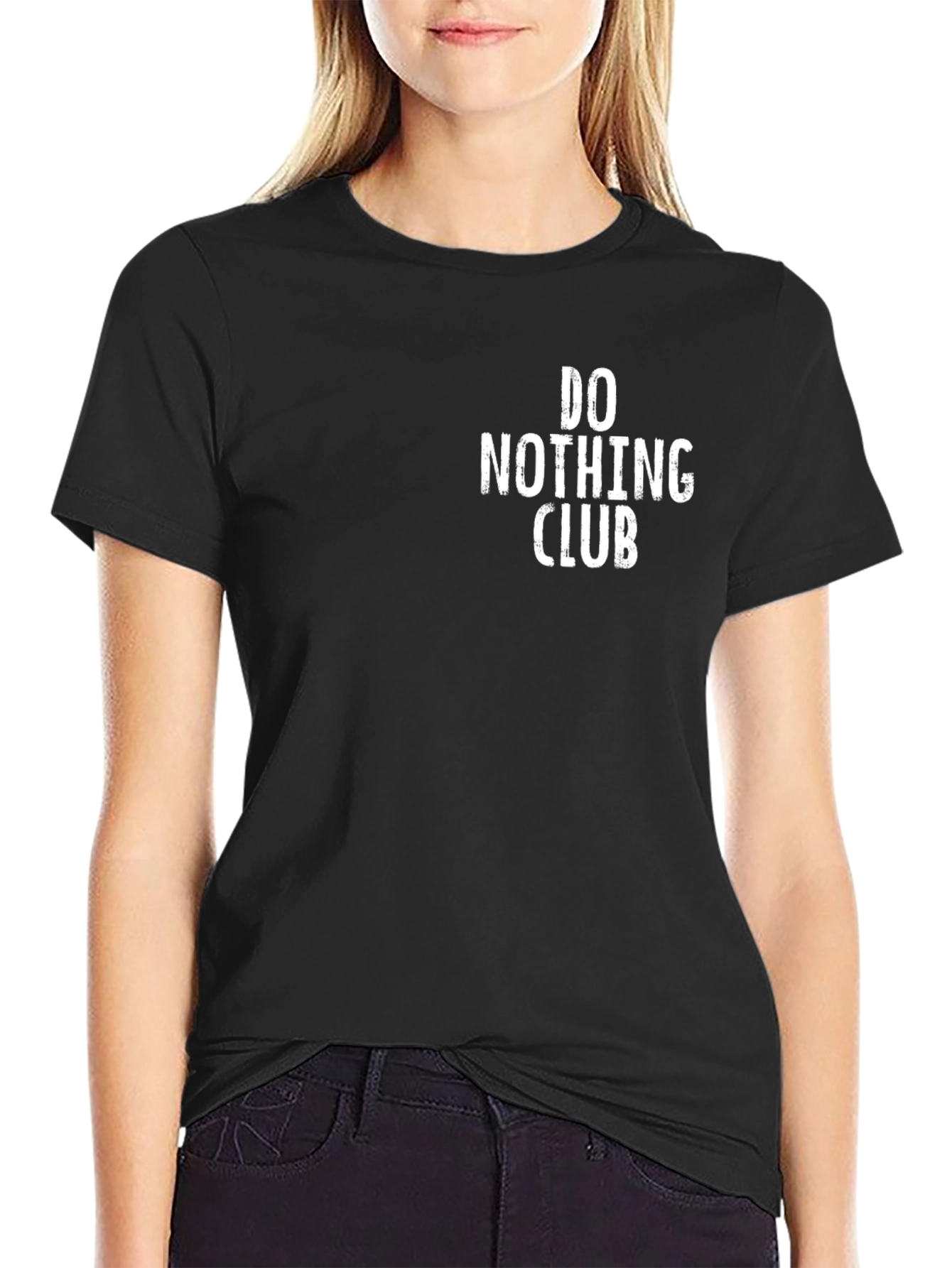Do Nothing Club Black Tee
