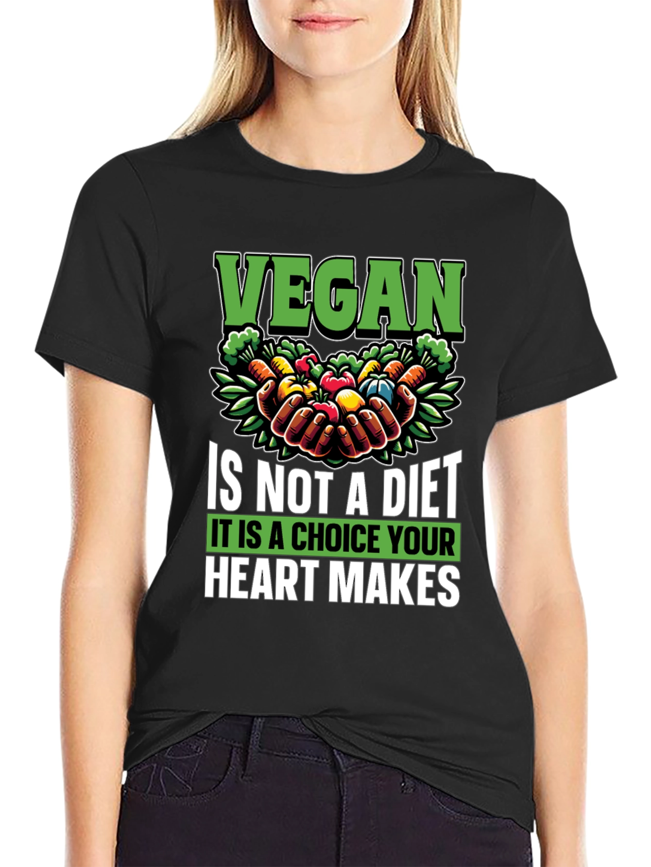 Vegan Choice T-Shirt - Heart Makes