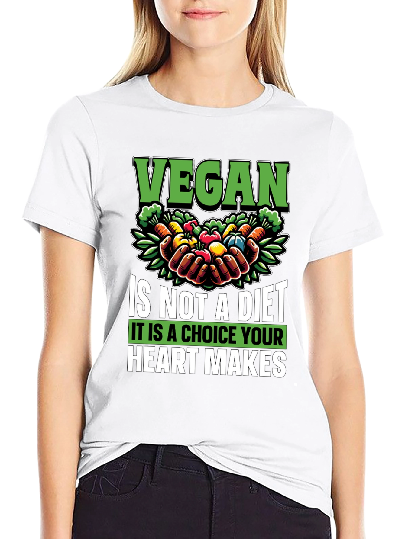 Vegan Choice T-Shirt - Heart Makes