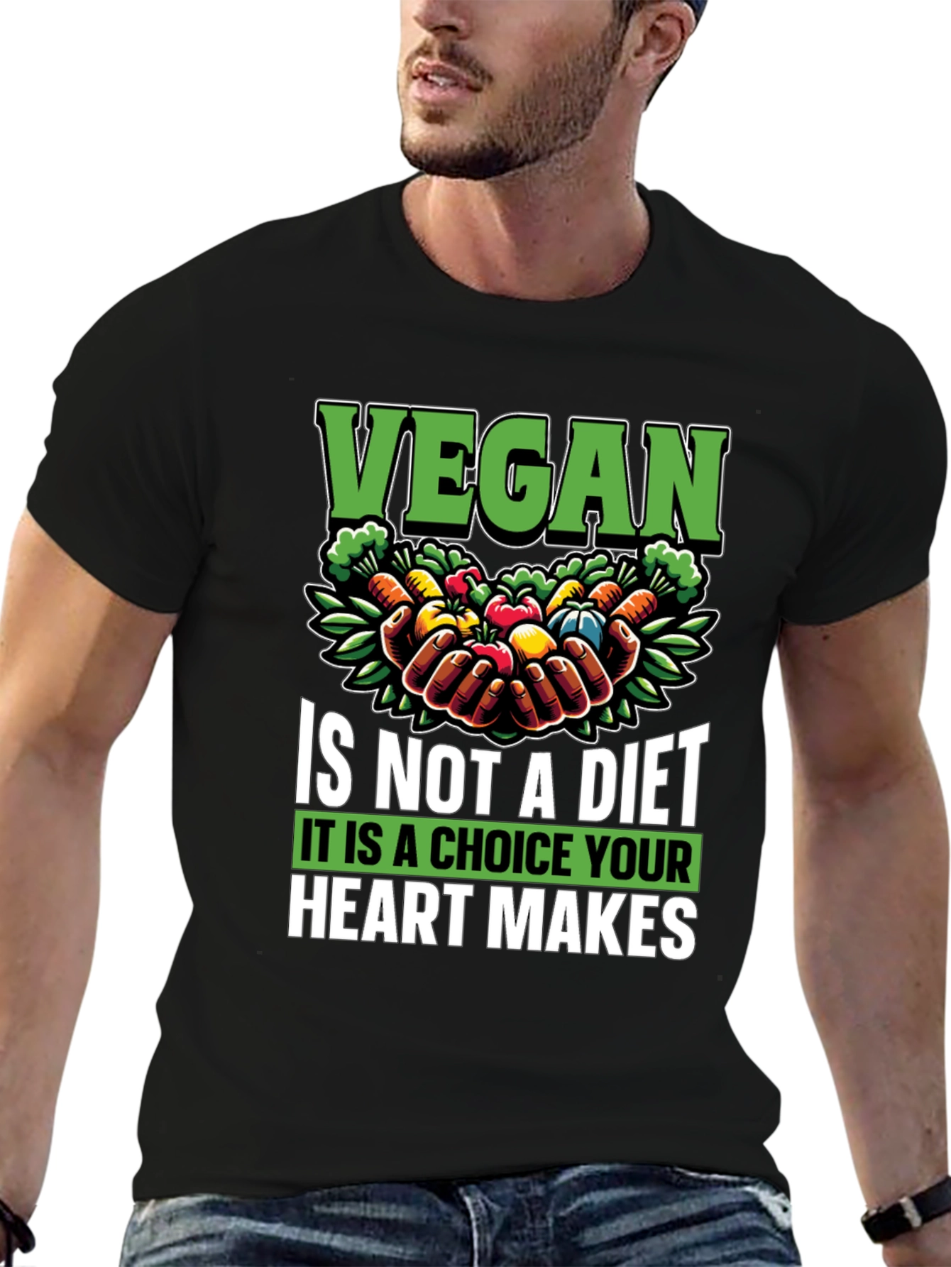 Vegan Choice T-Shirt - Heart Makes