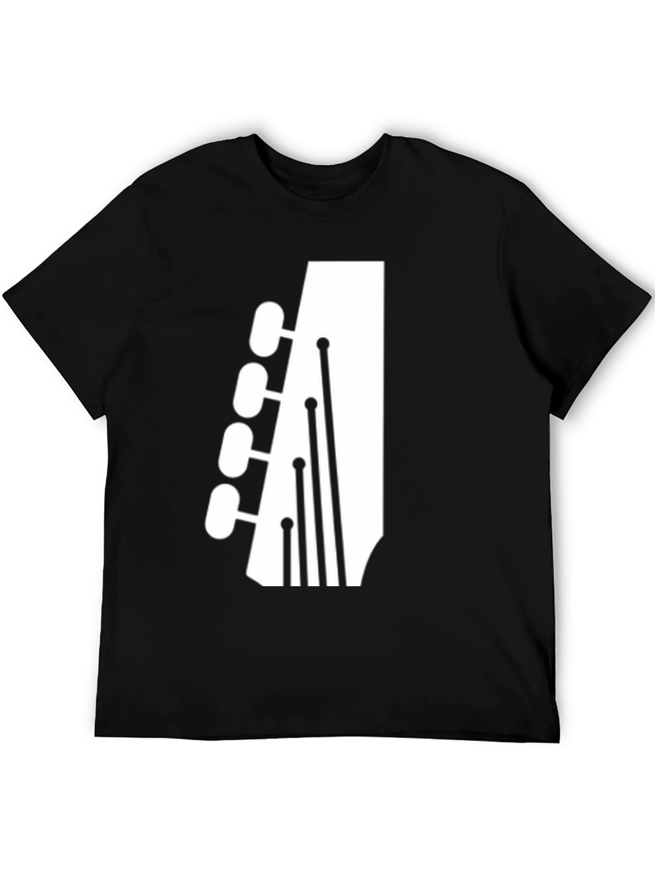 Guitar Headstock Graphic T-Shirt - Music Lover Tee