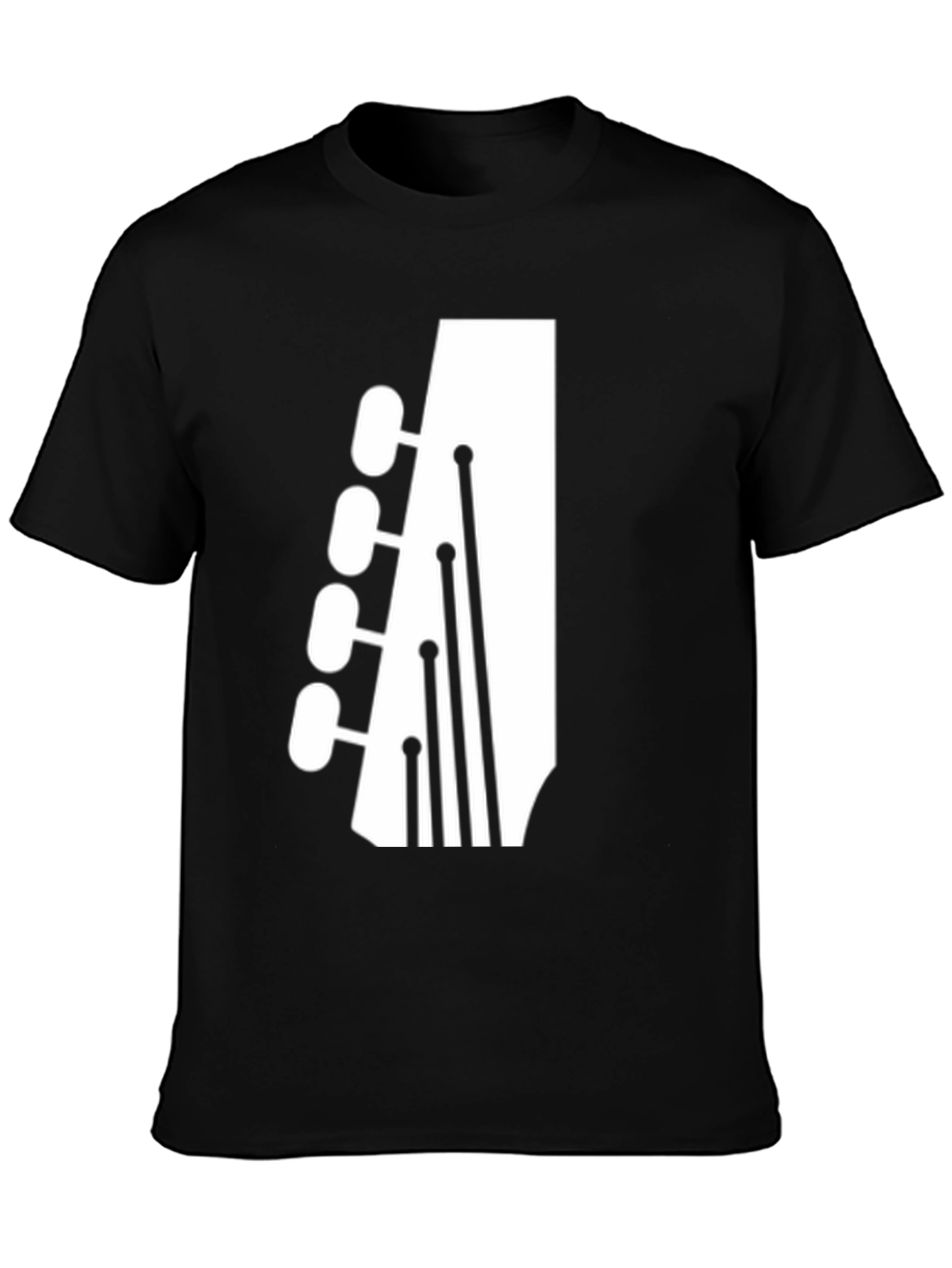 Guitar Headstock Graphic T-Shirt - Music Lover Tee