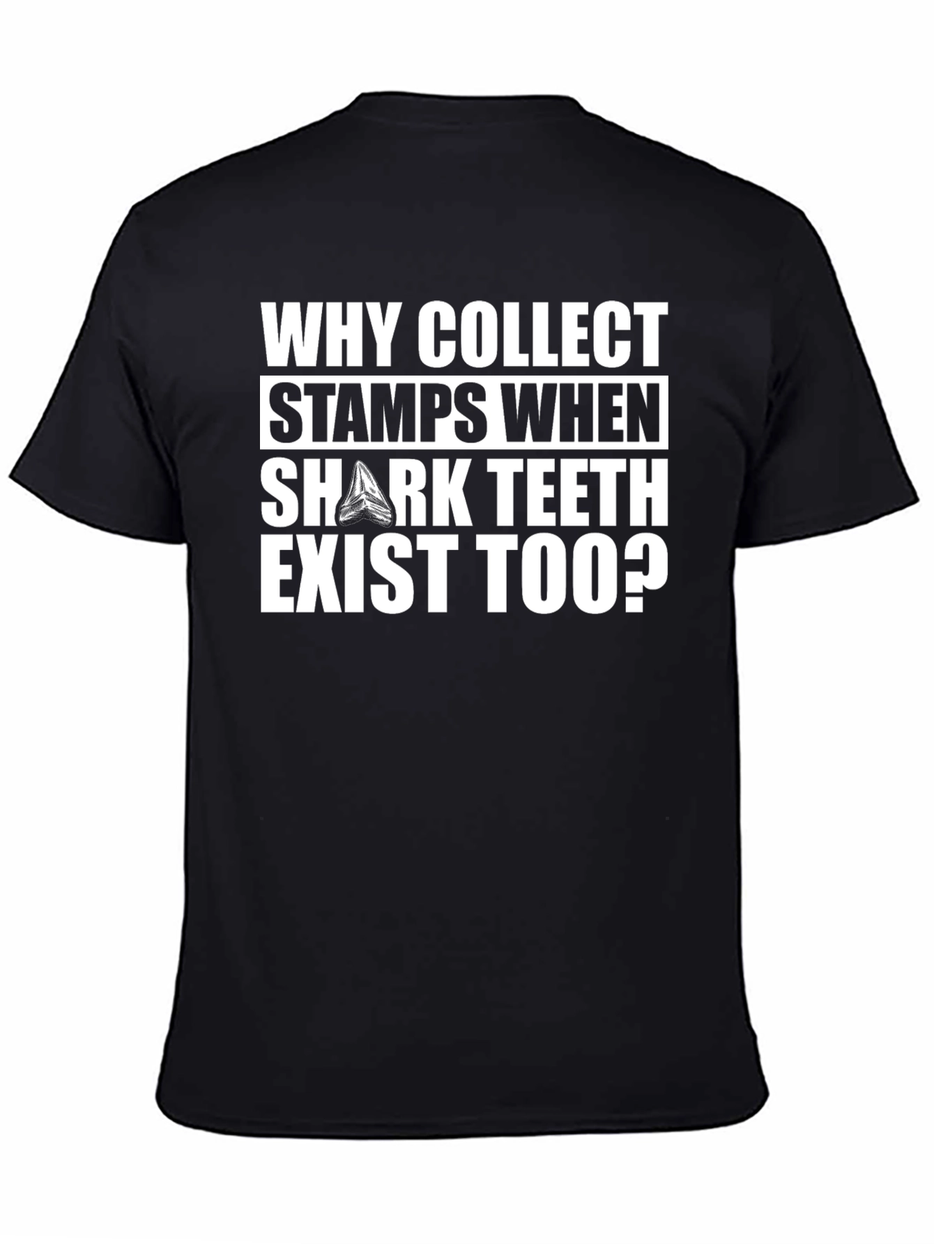 Why Collect Stamps? Shark Teeth Graphic Tee