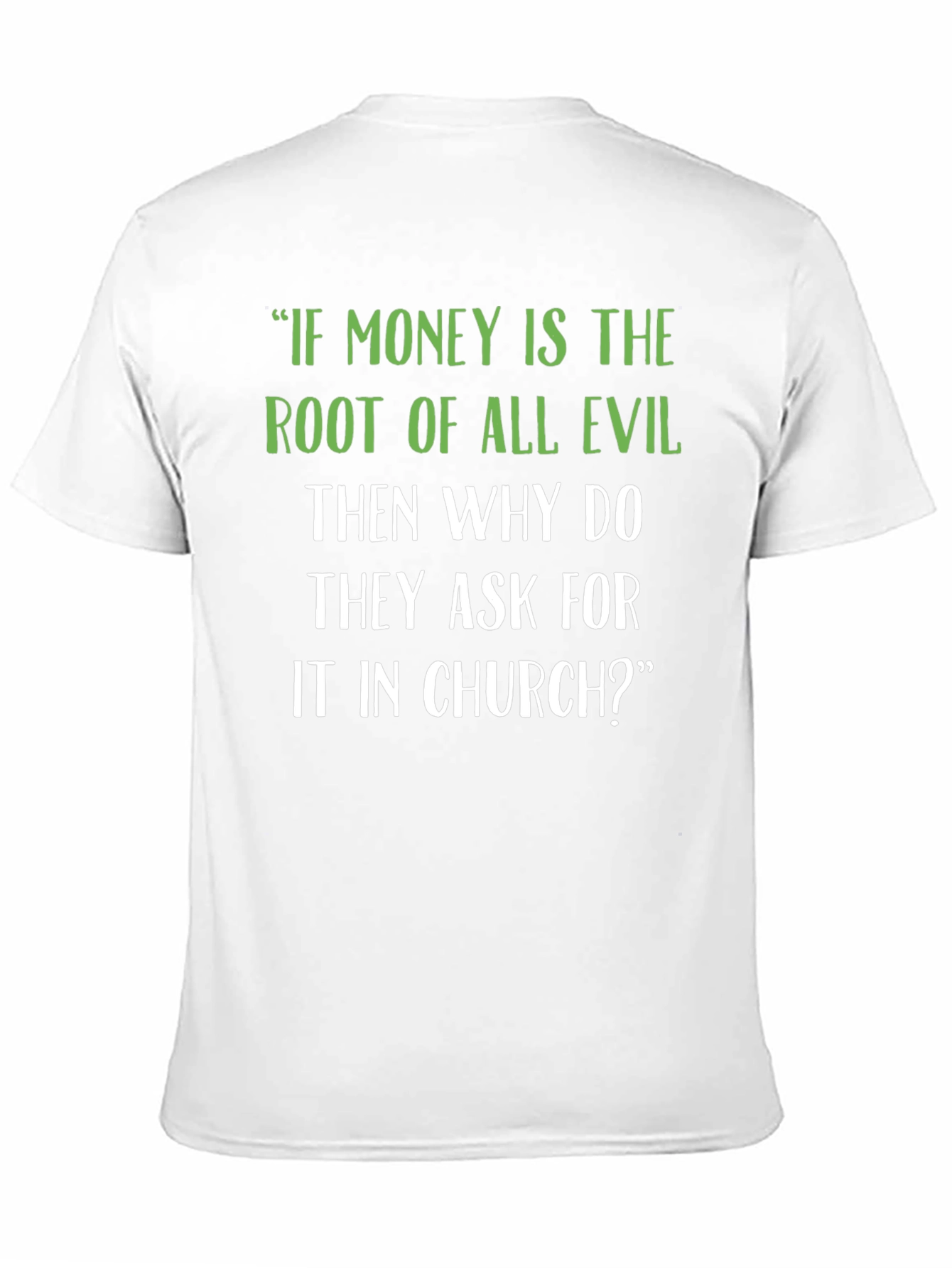 Funny Church Money Graphic T-Shirt