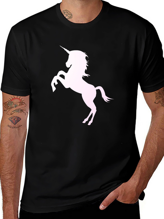 Unicorn Graphic Tee - Mens Black T-Shirt
