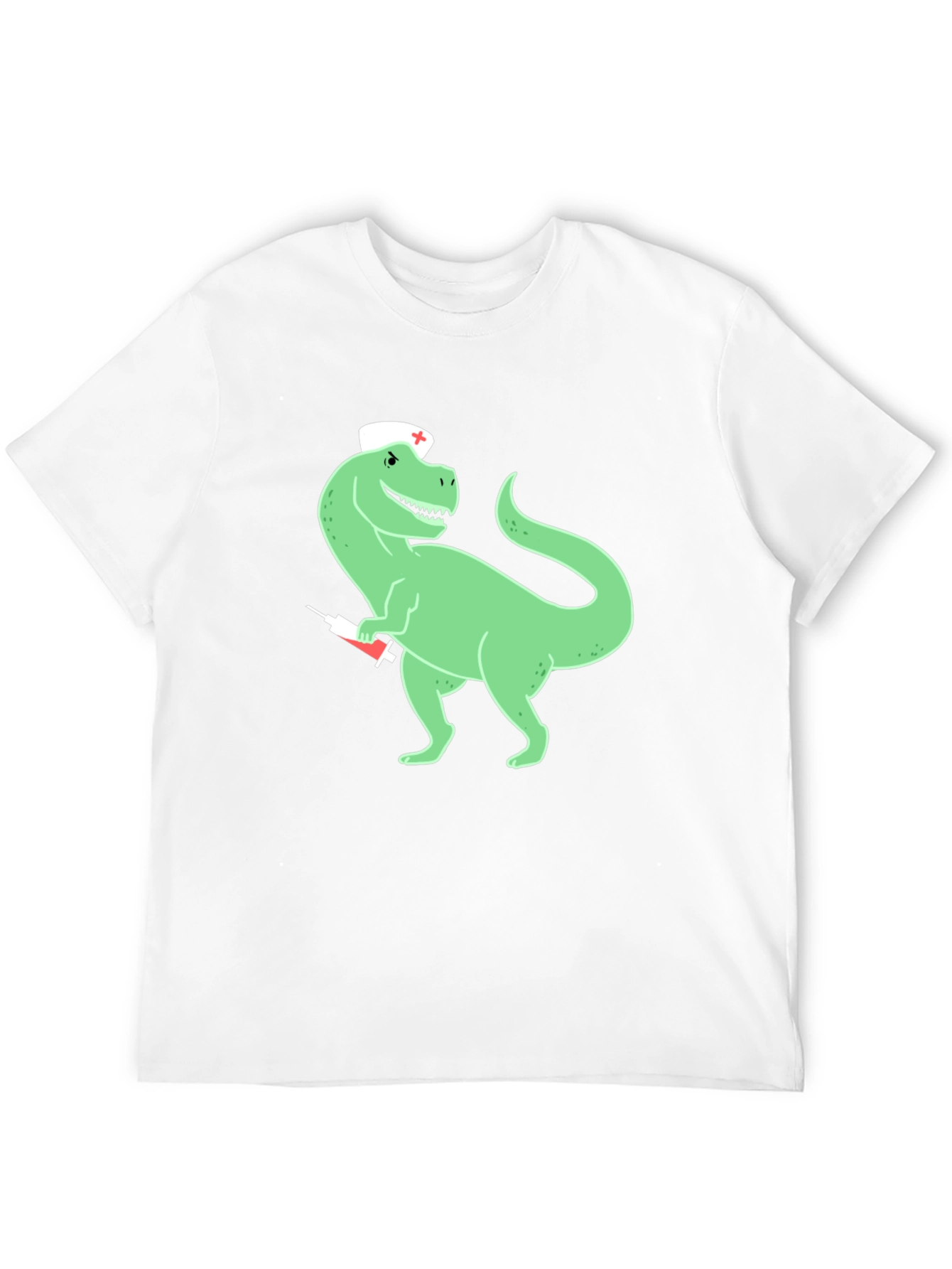 Dinosaur Nurse T-Shirt - Quirky Graphic Tee