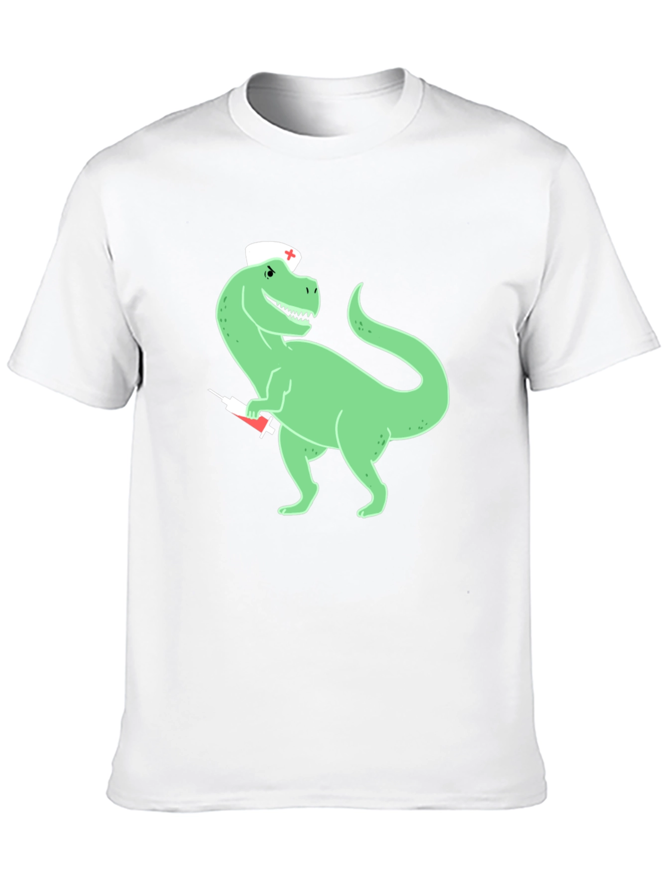 Dinosaur Nurse T-Shirt - Quirky Graphic Tee