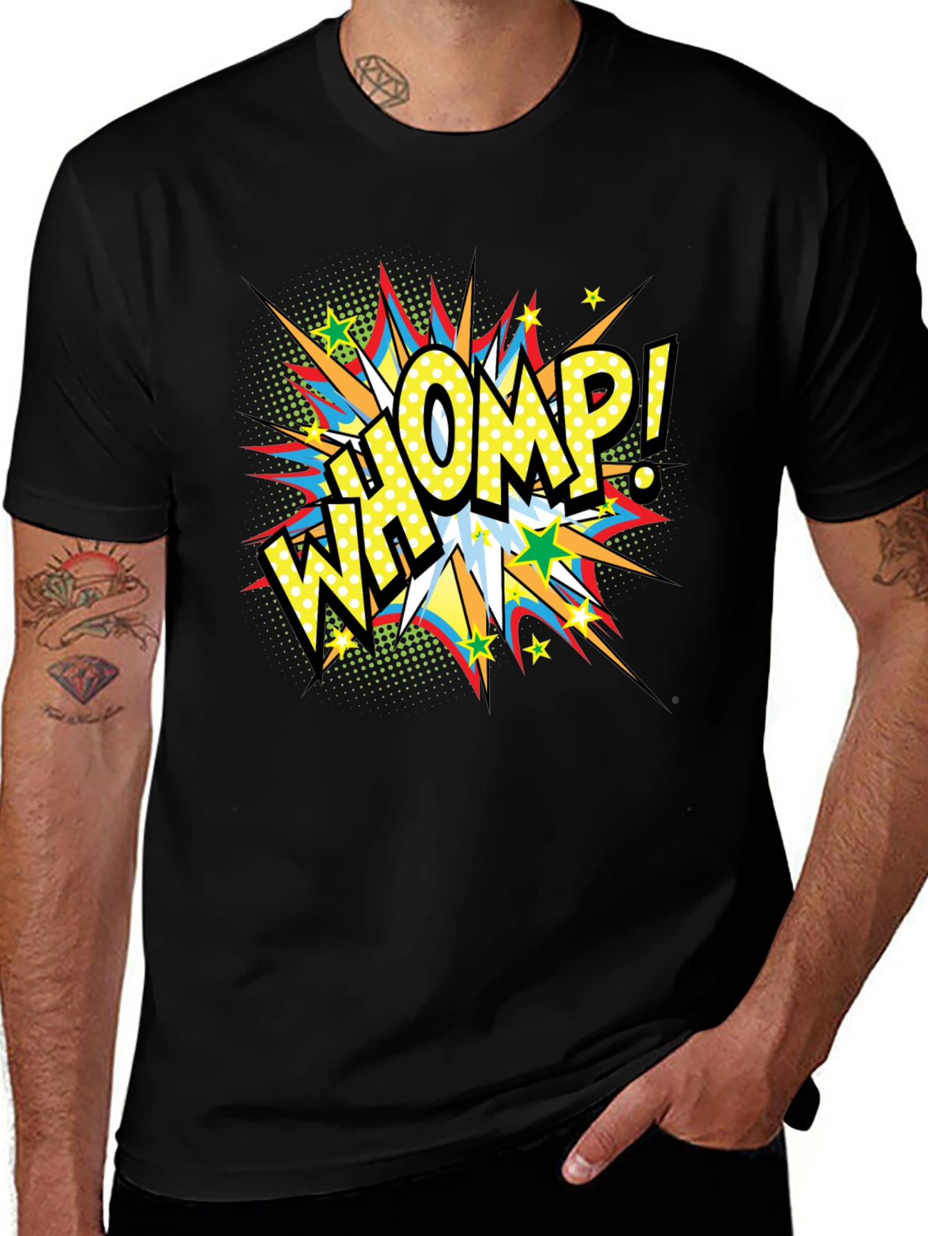 Whomp! Comic Book Style Graphic T-Shirt