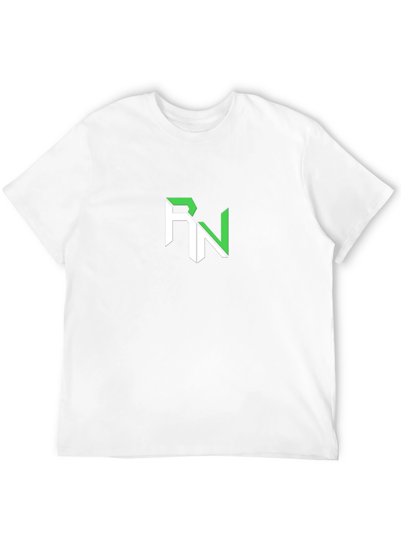 RN Logo Black T-Shirt - Modern Graphic Tee